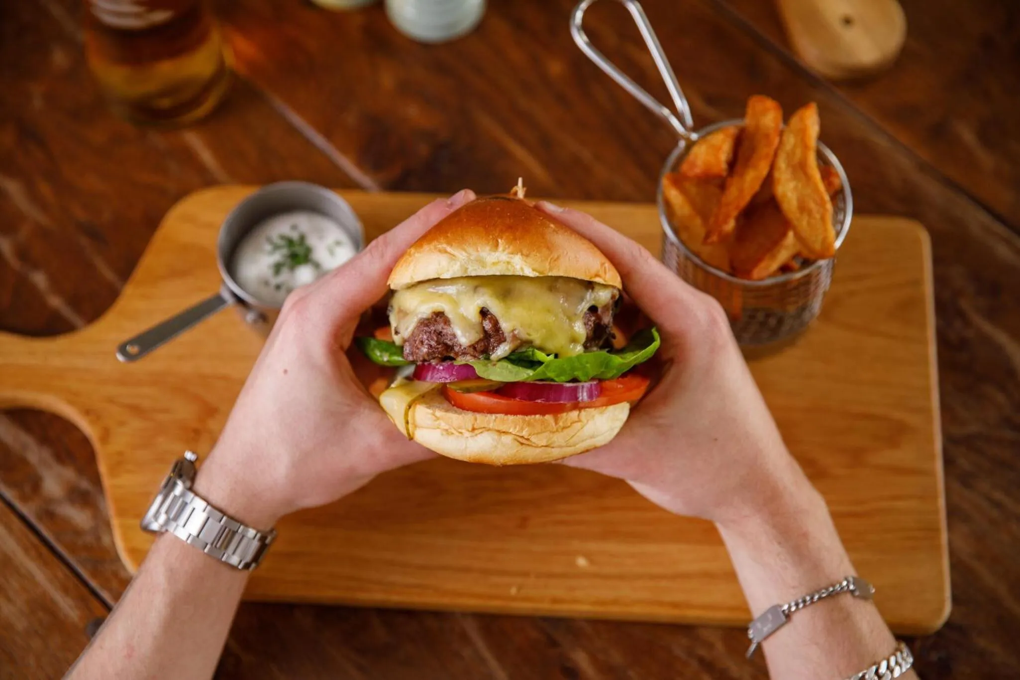 Food close-up in The Dewdrop Inn