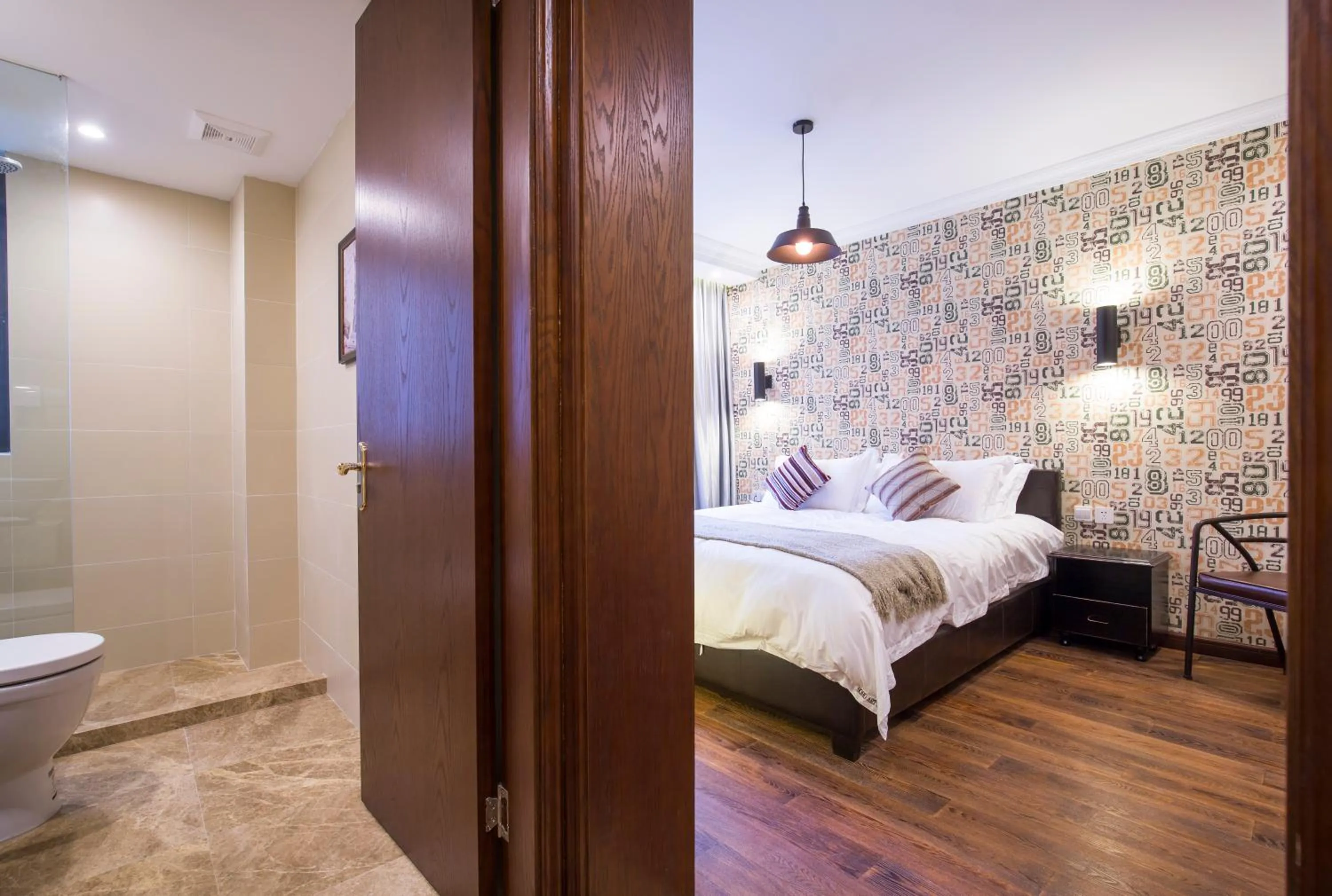 Bed in Soho Garden Hotel (Shanghai Huaihai Rd. Flagship)