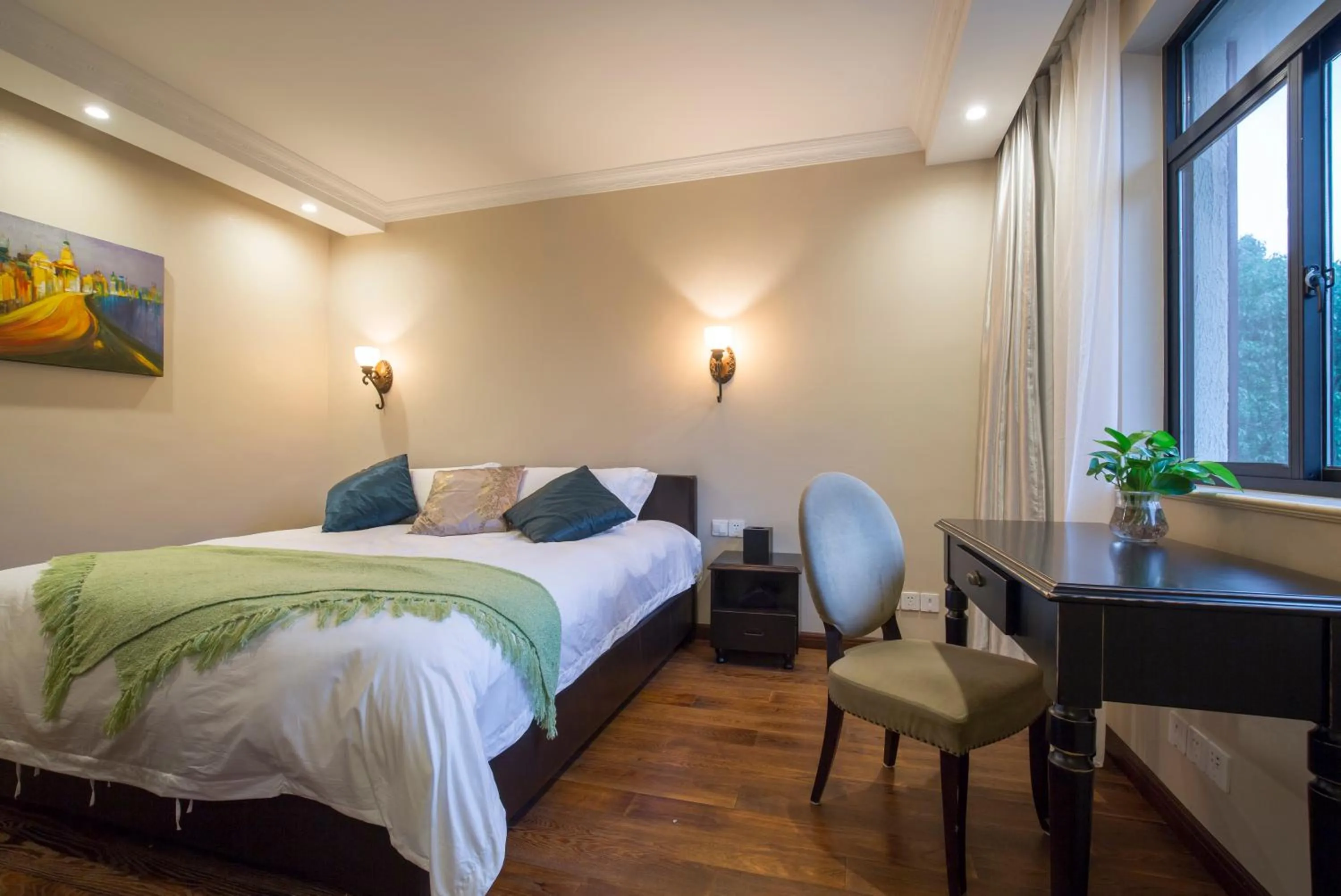 Bed in Soho Garden Hotel (Shanghai Huaihai Rd. Flagship)