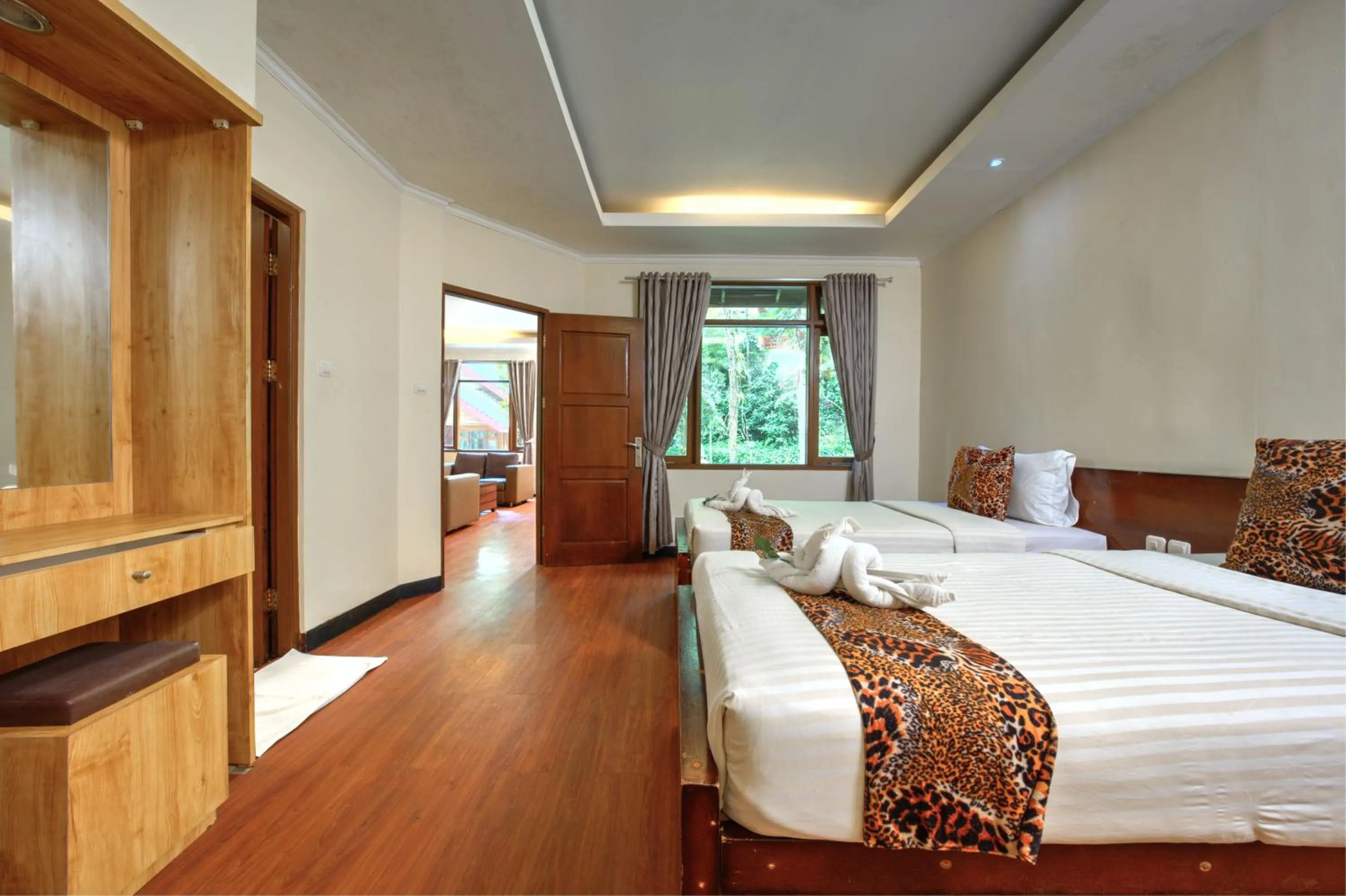 Bed in Safari Resort