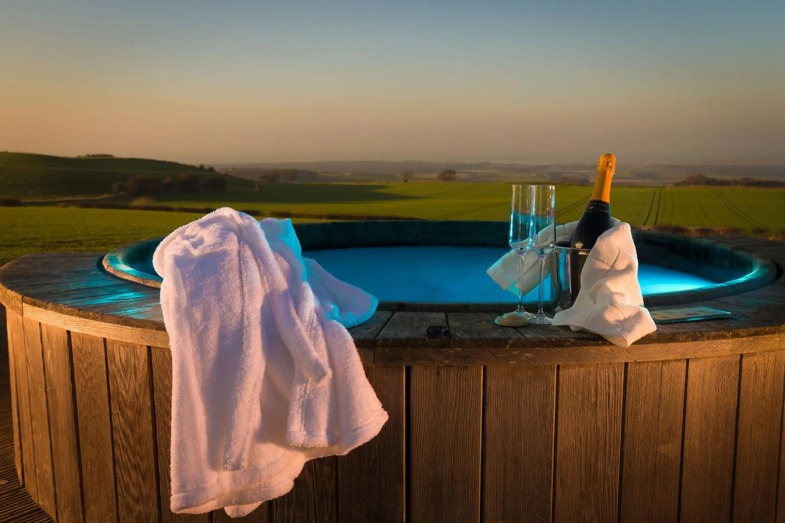 Hot Tub in Garleton Lodge