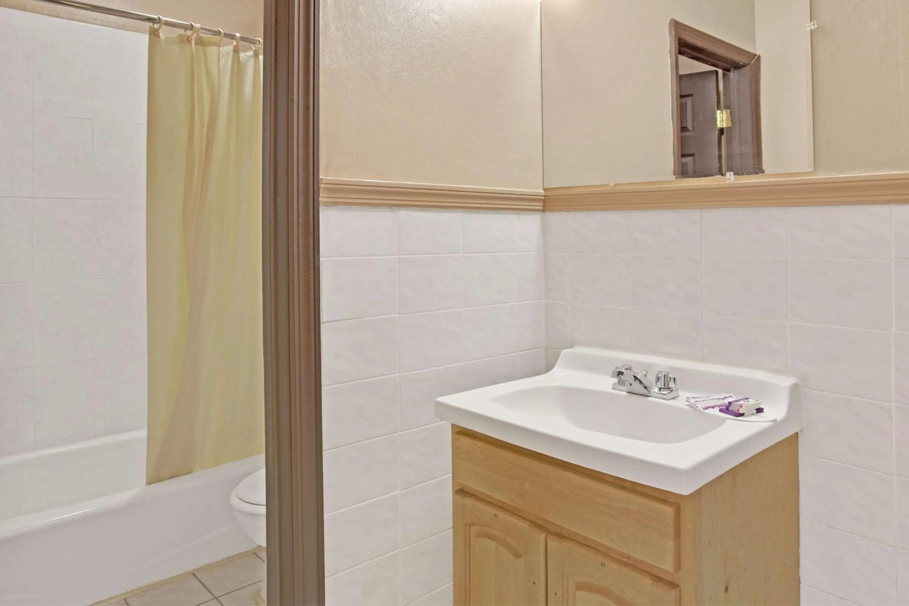 Photo of the whole room, Bathroom in Knights Inn Pine Brook