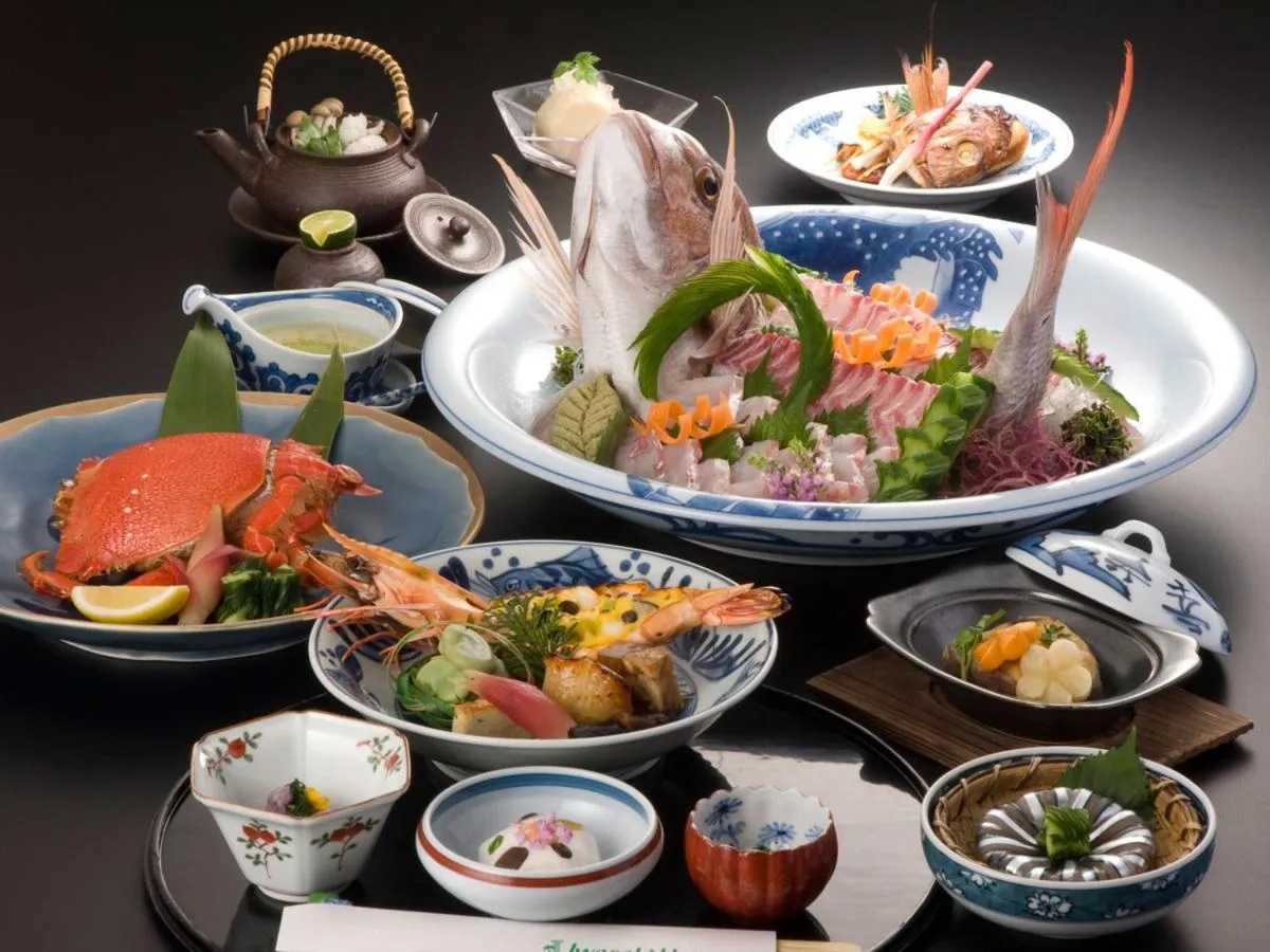 Food and drinks in Ibusuki Iwasaki Hotel