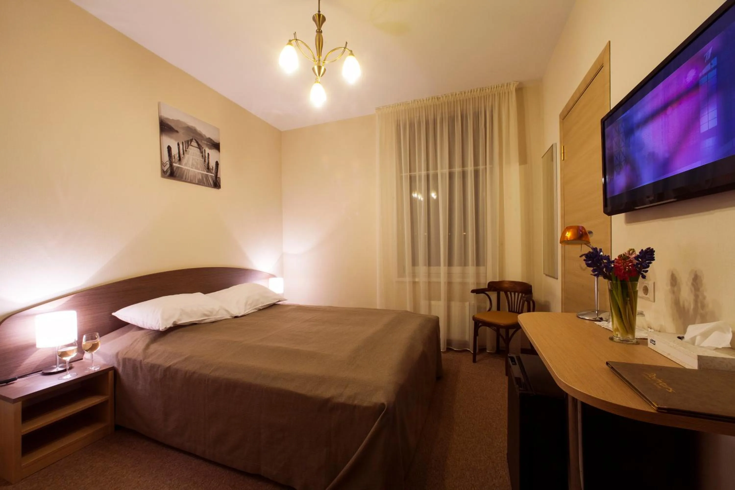 Bed in Dzintars Hotel