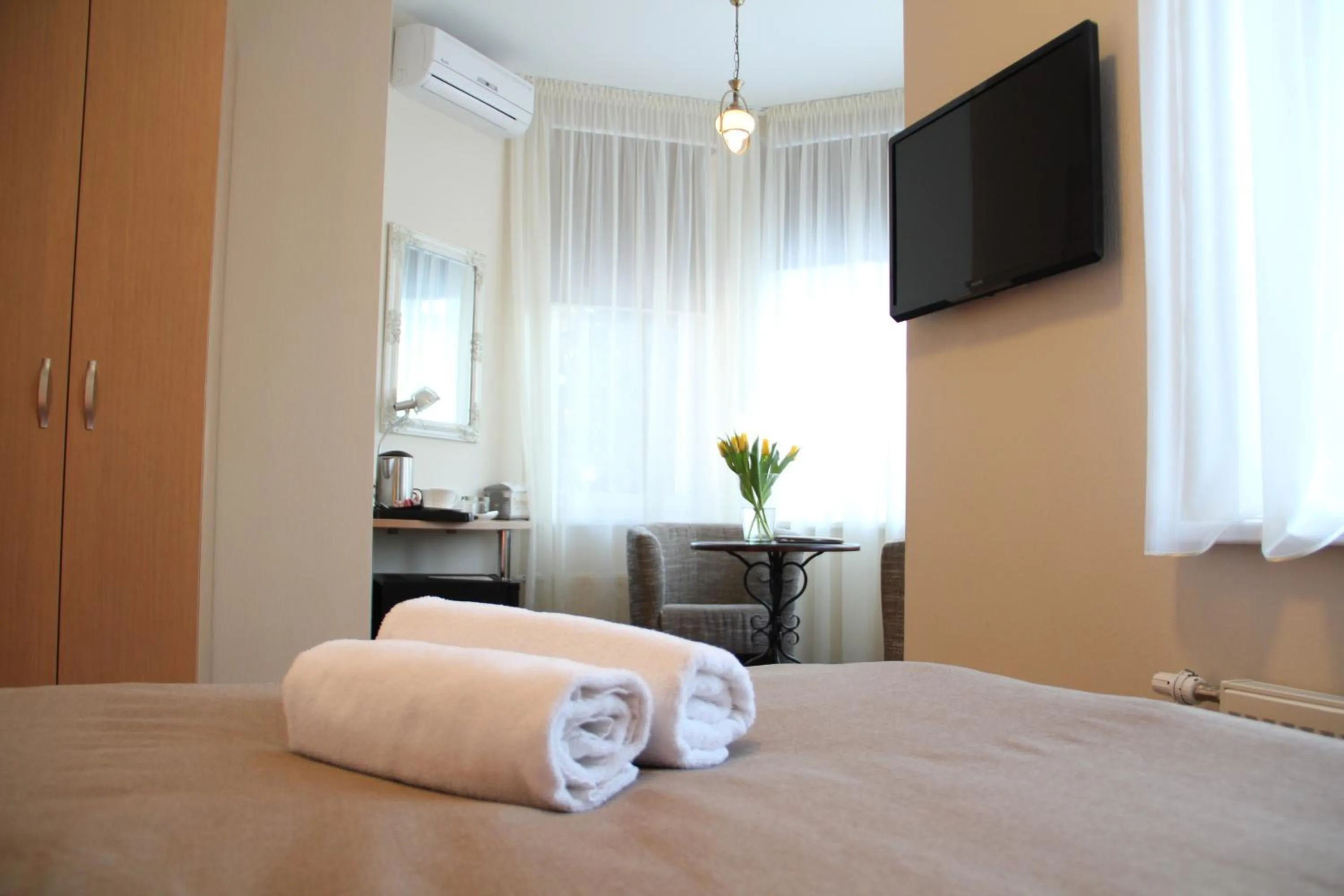 Bed in Dzintars Hotel