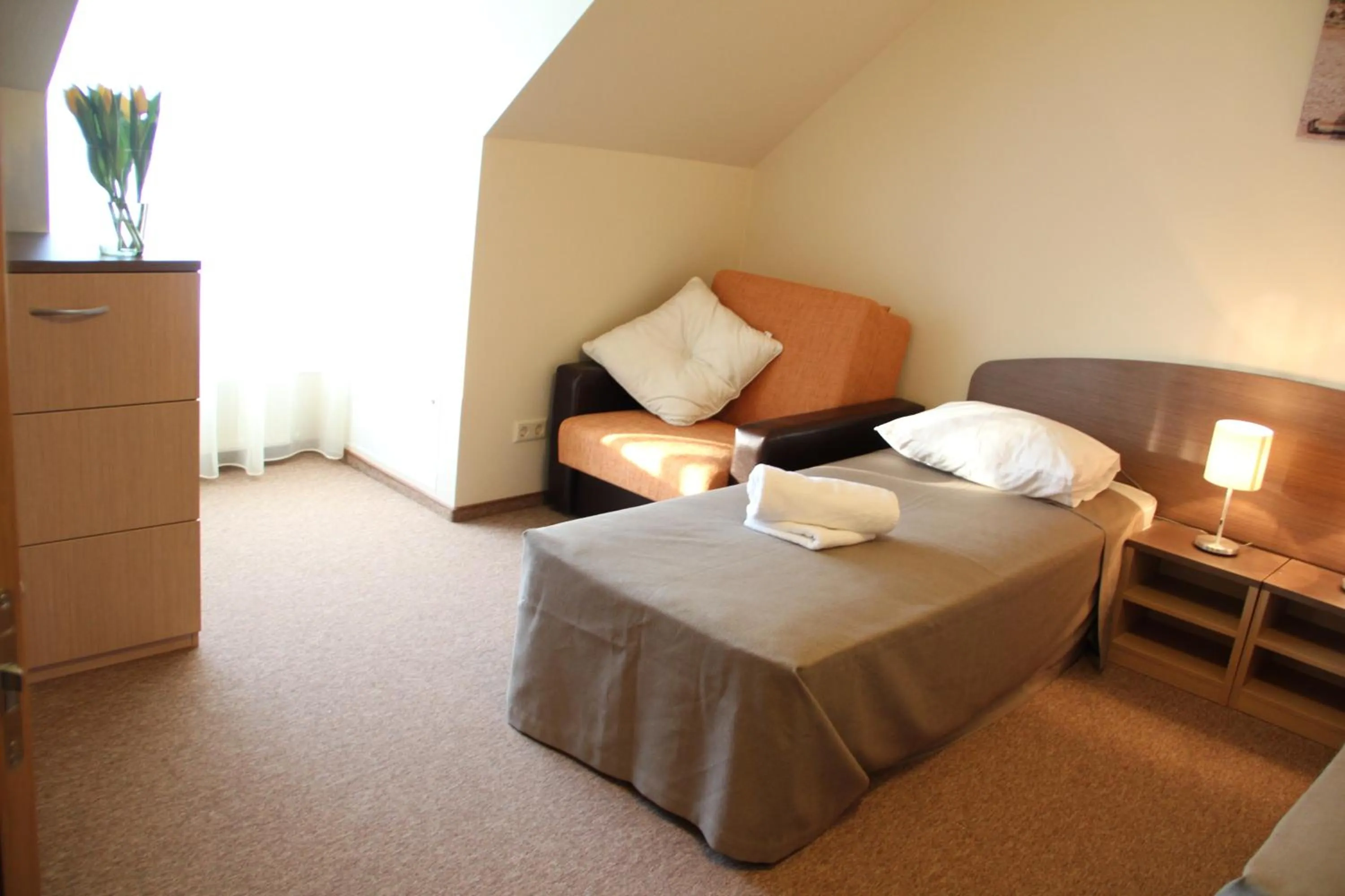 Bed in Dzintars Hotel