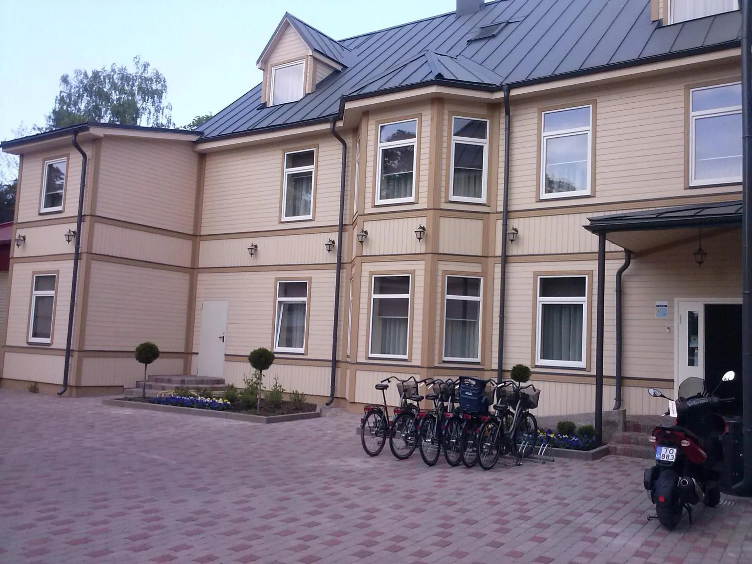 Facade/entrance in Dzintars Hotel