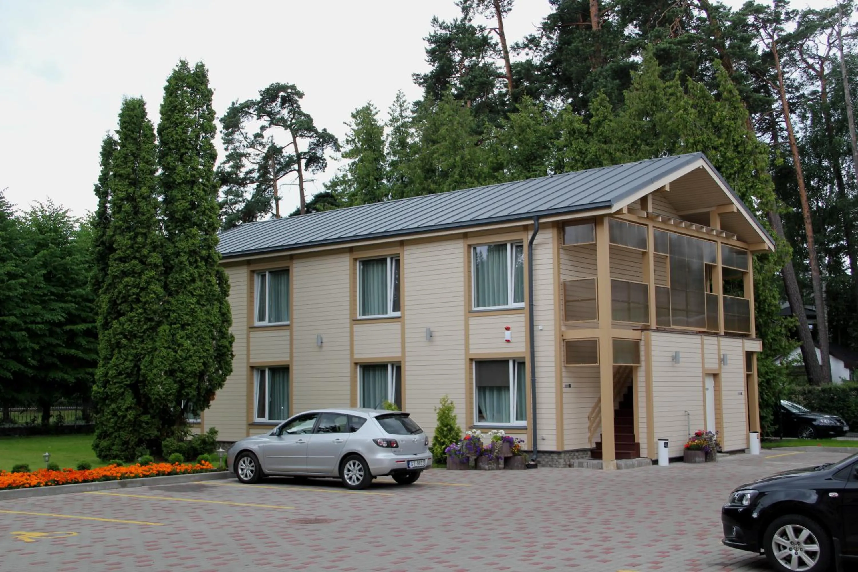 Facade/entrance in Dzintars Hotel