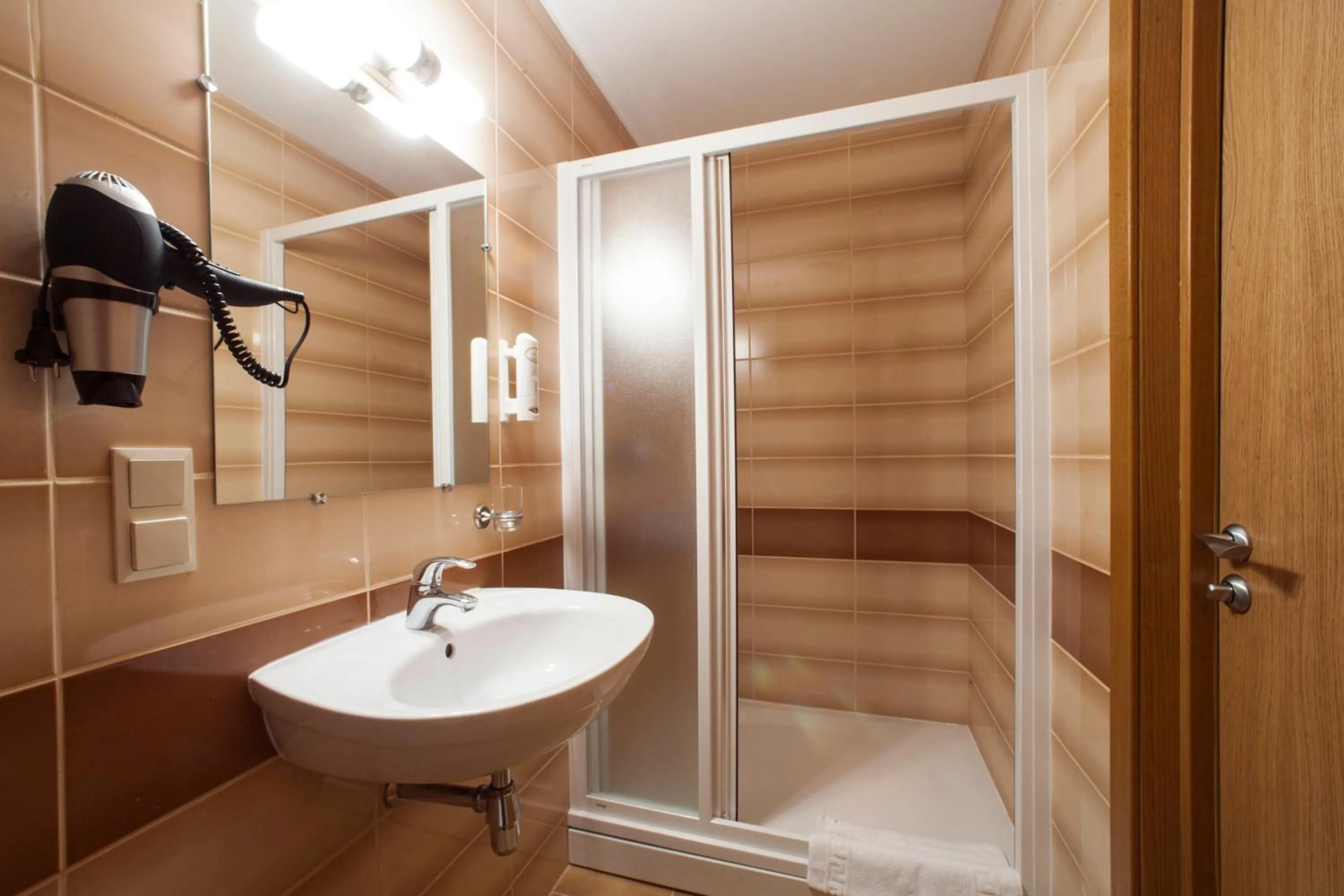 Shower in Dzintars Hotel