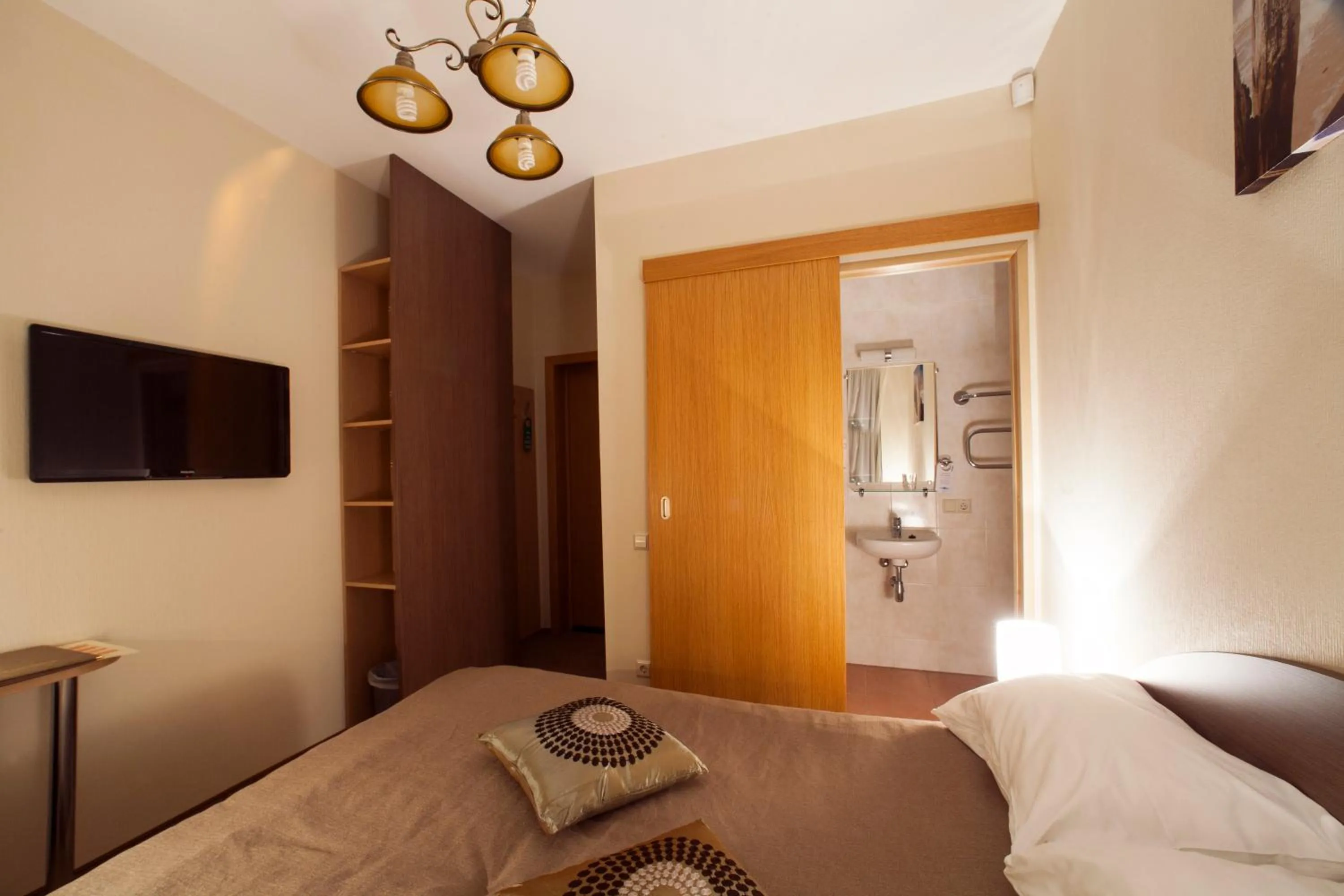 Bed in Dzintars Hotel