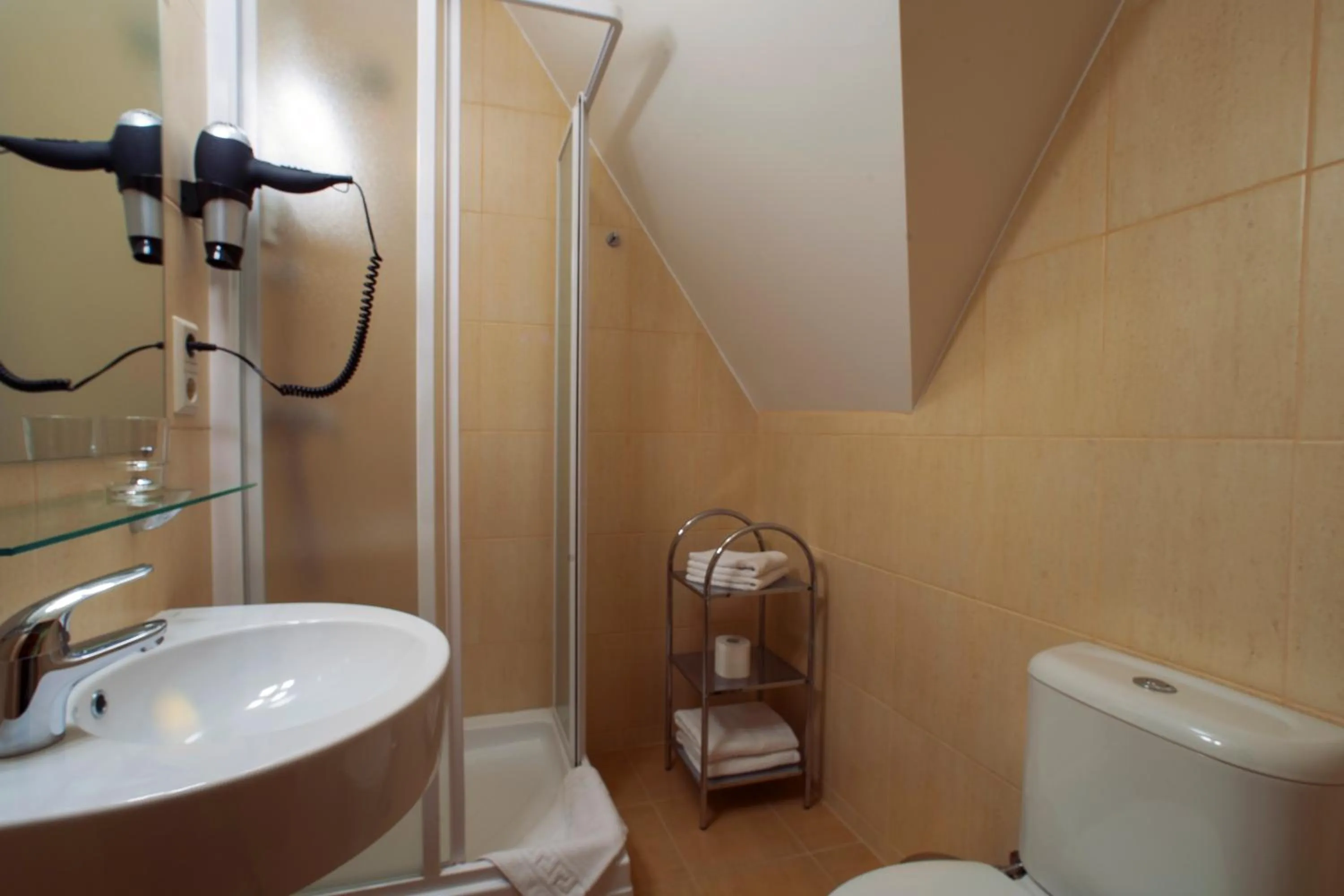 Shower in Dzintars Hotel