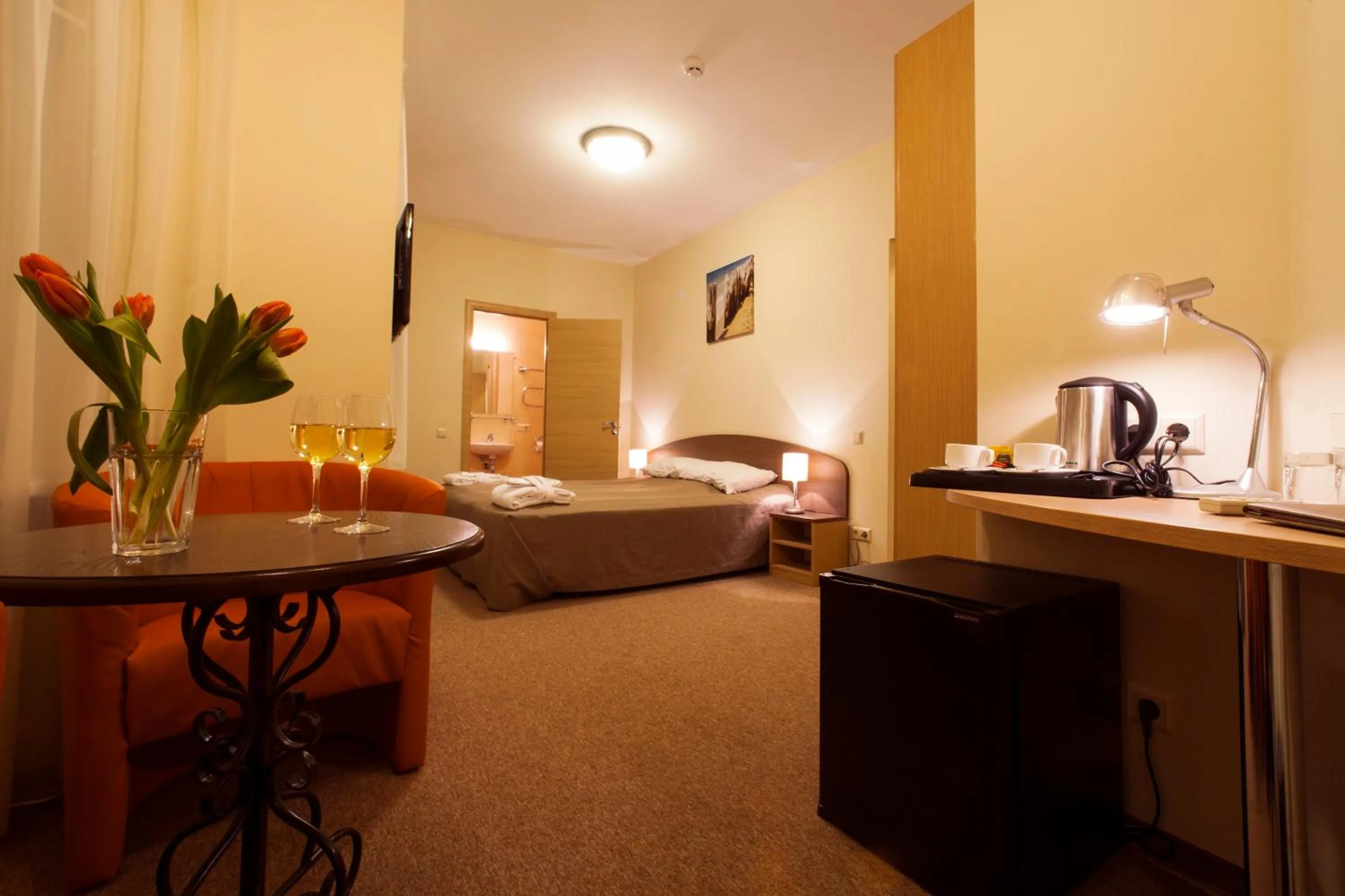 Bed in Dzintars Hotel