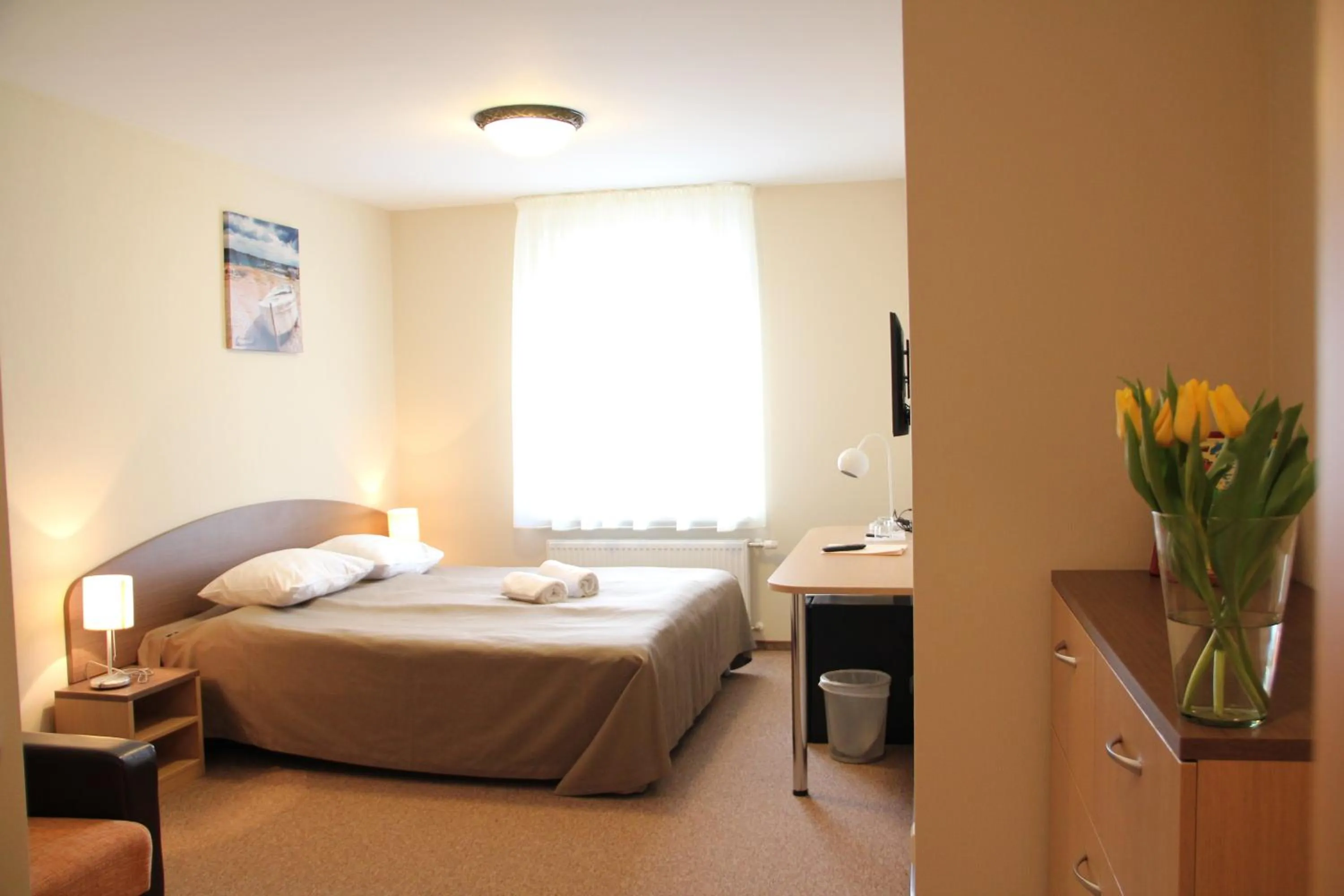 Bedroom, Bed in Dzintars Hotel