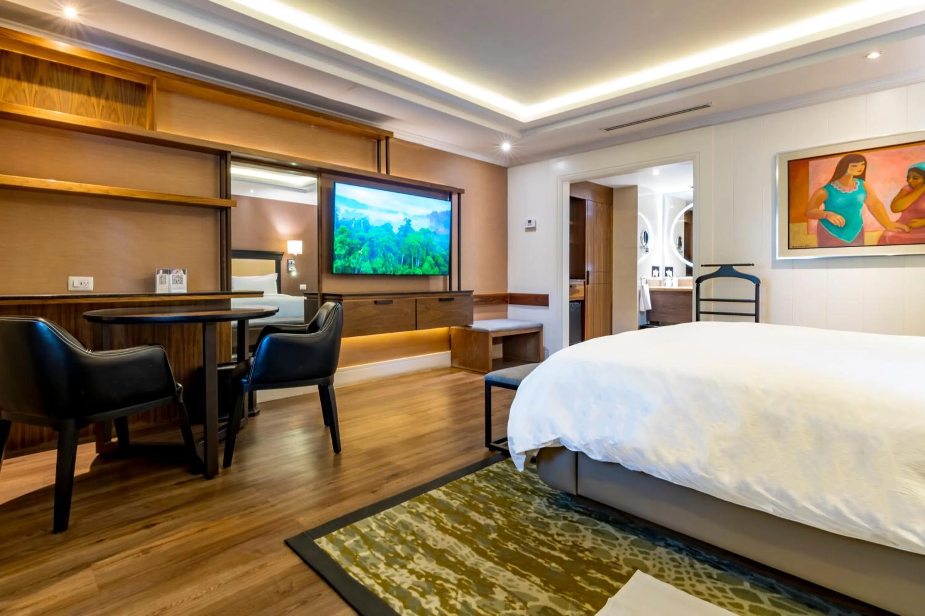 Bed in Hotel Lucerna Mexicali