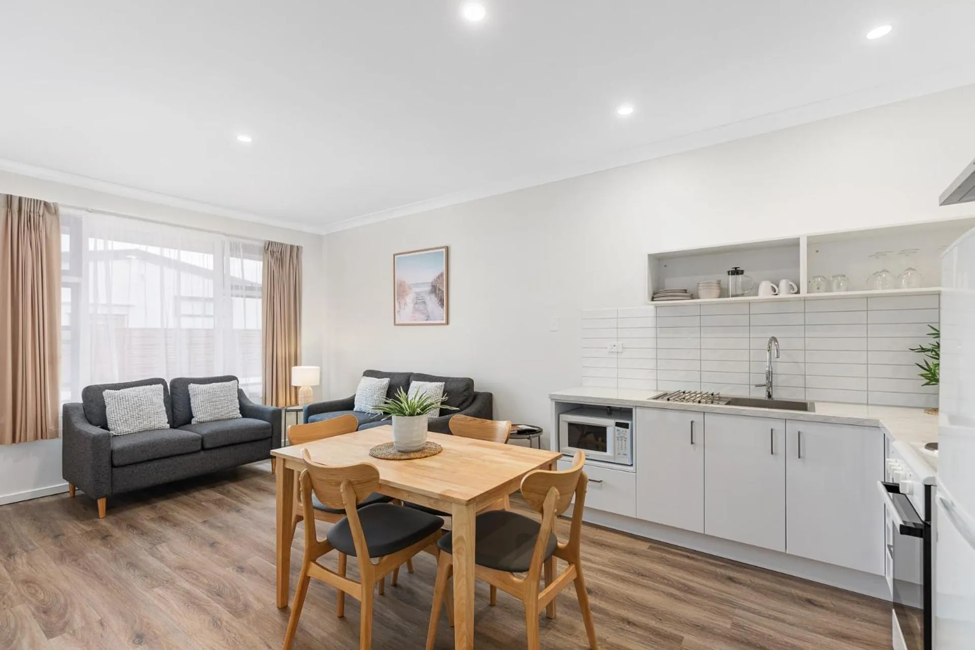 Living room in Robe Central Motel