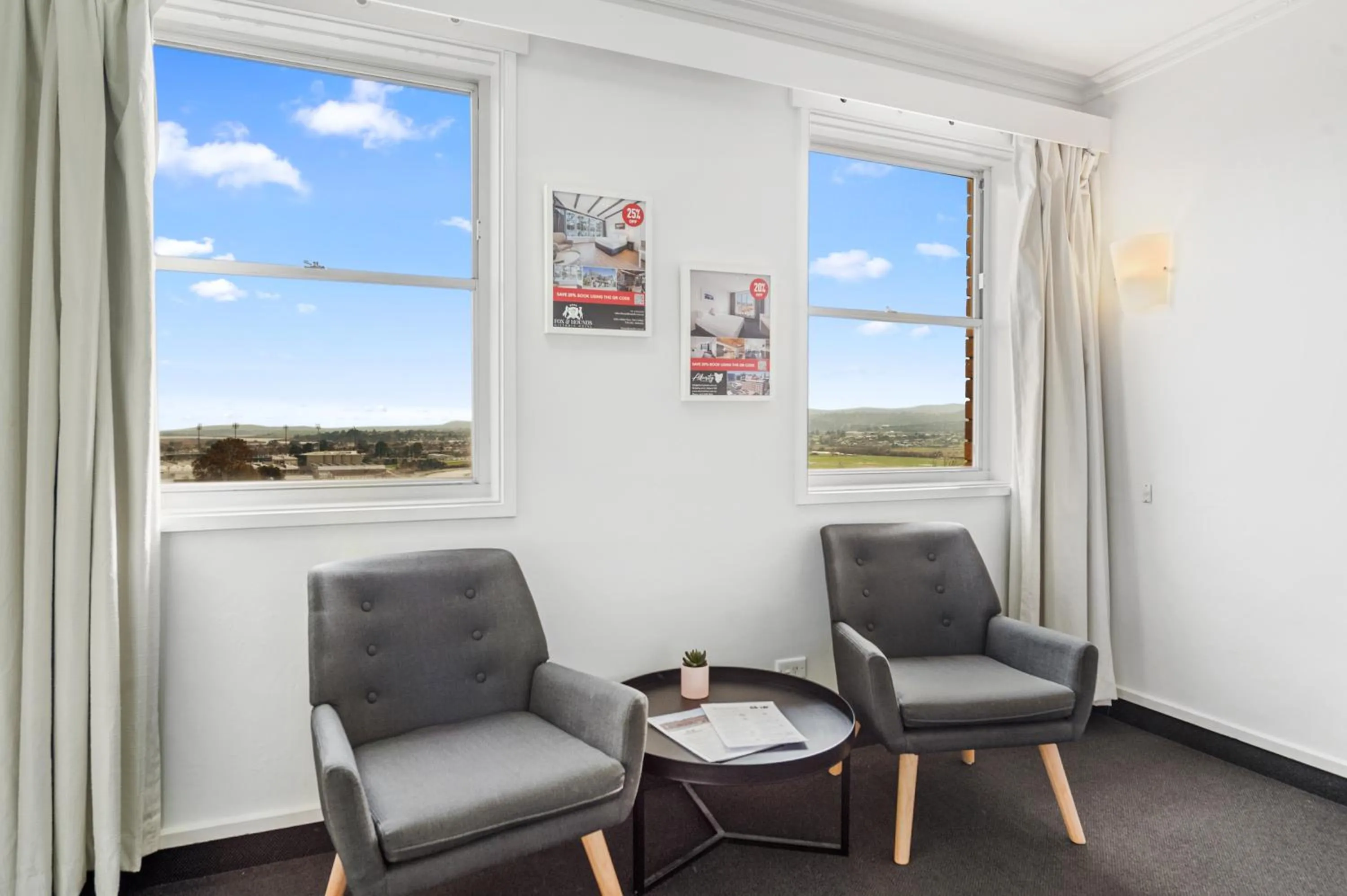 Seating area in Coach House Launceston