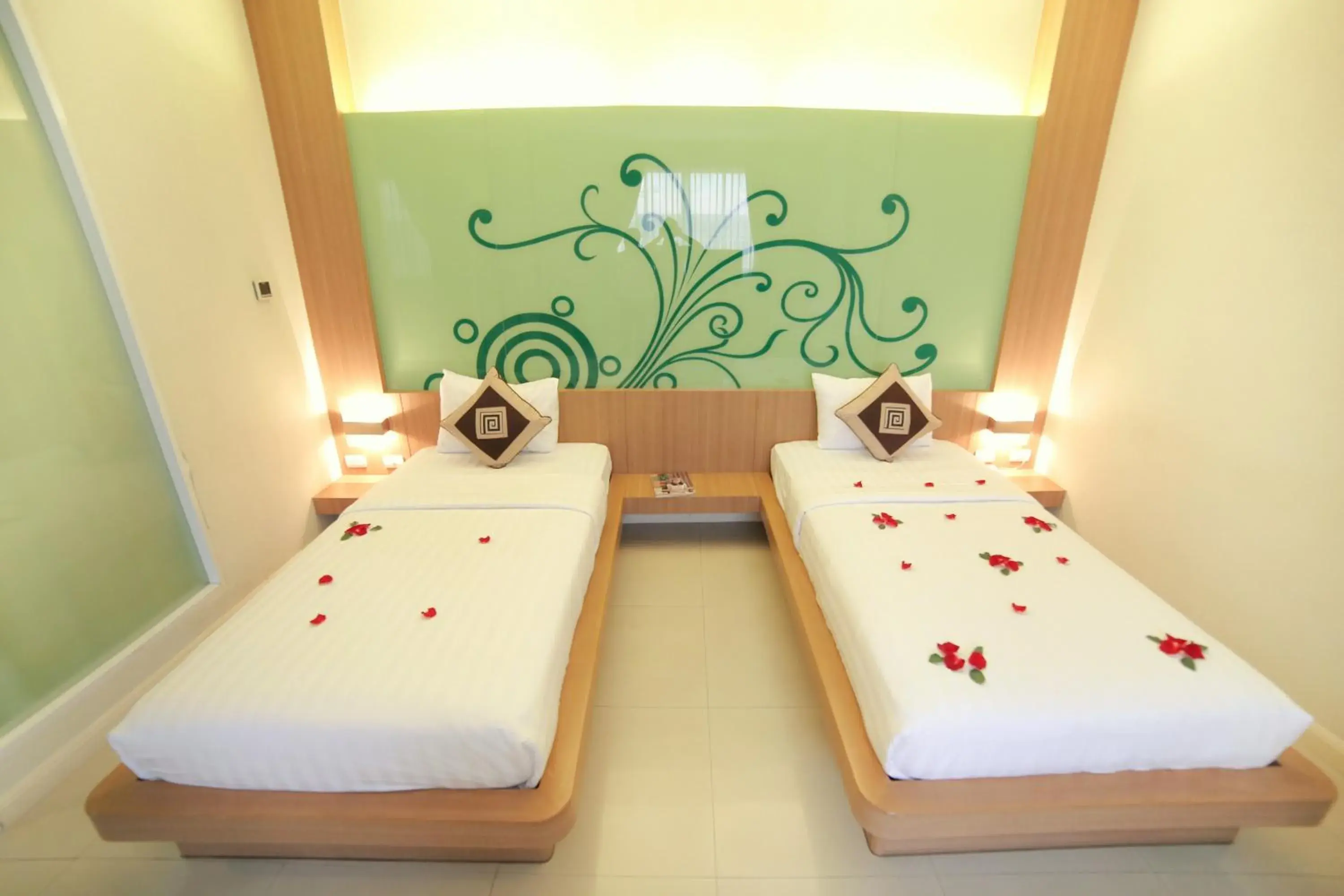 Deluxe Twin Room with Window in Lanexang Princess Hotel Deluxe Twin Room with Window in Lanexang Princess Hotel