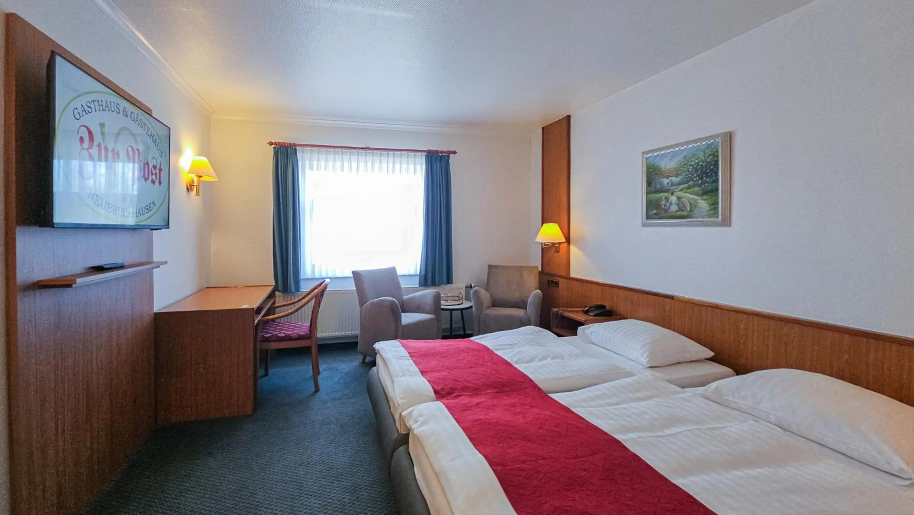 Bed in Hotel Zur Post