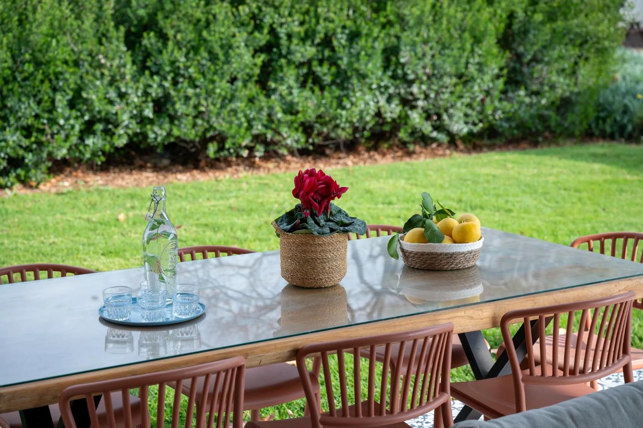 Patio in Erettz Dafna Travel Hotel