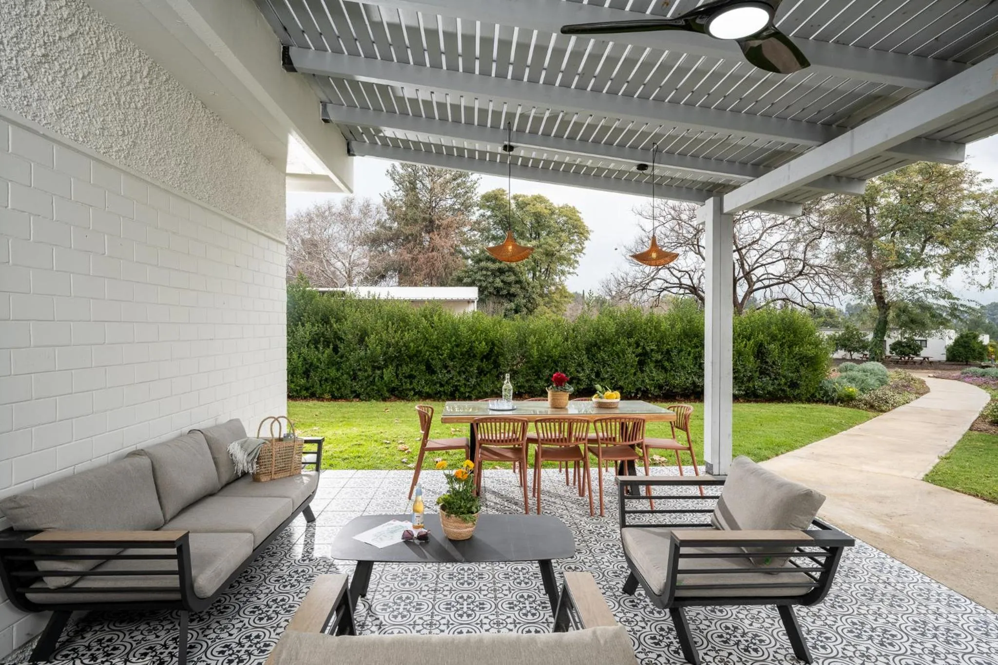 Patio in Erettz Dafna Travel Hotel