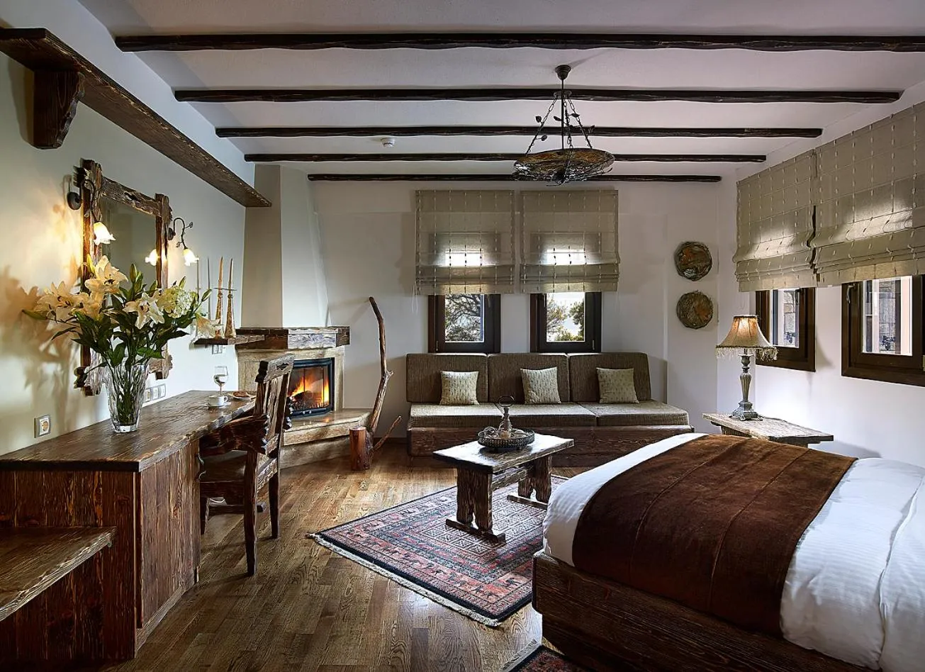 Bed in Stevalia Hotel & Spa