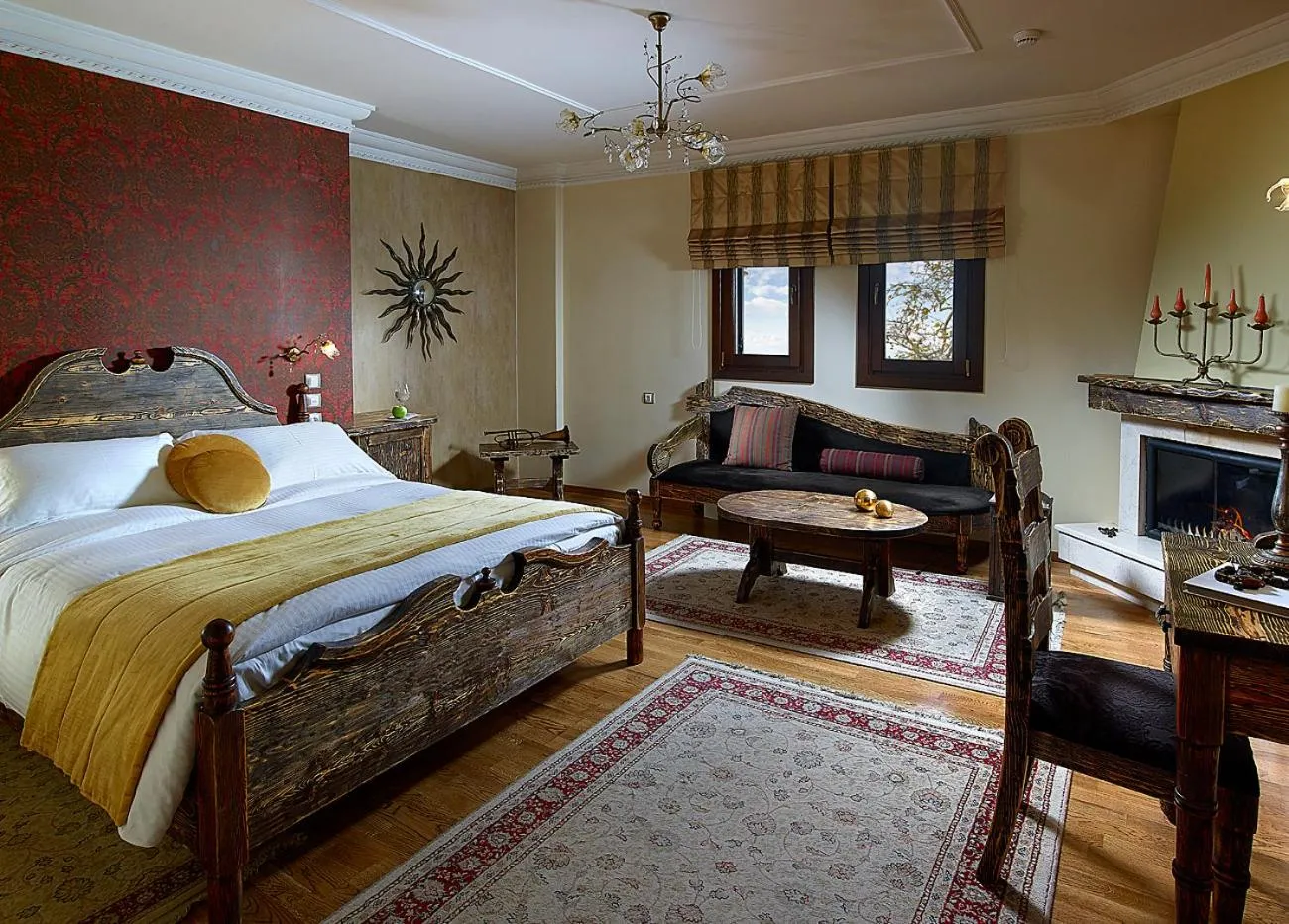 Bed in Stevalia Hotel & Spa