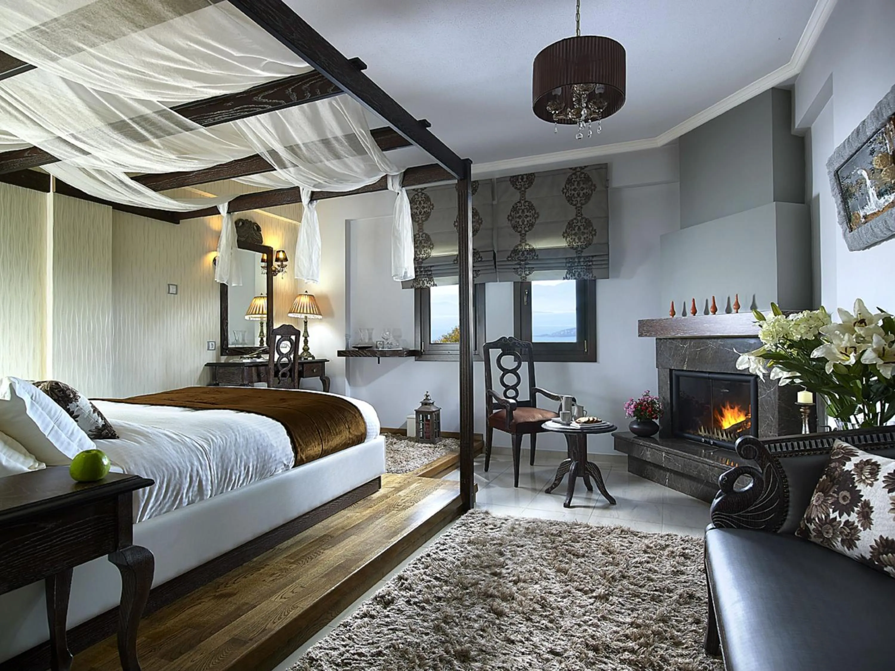 Photo of the whole room, Bed in Stevalia Hotel & Spa