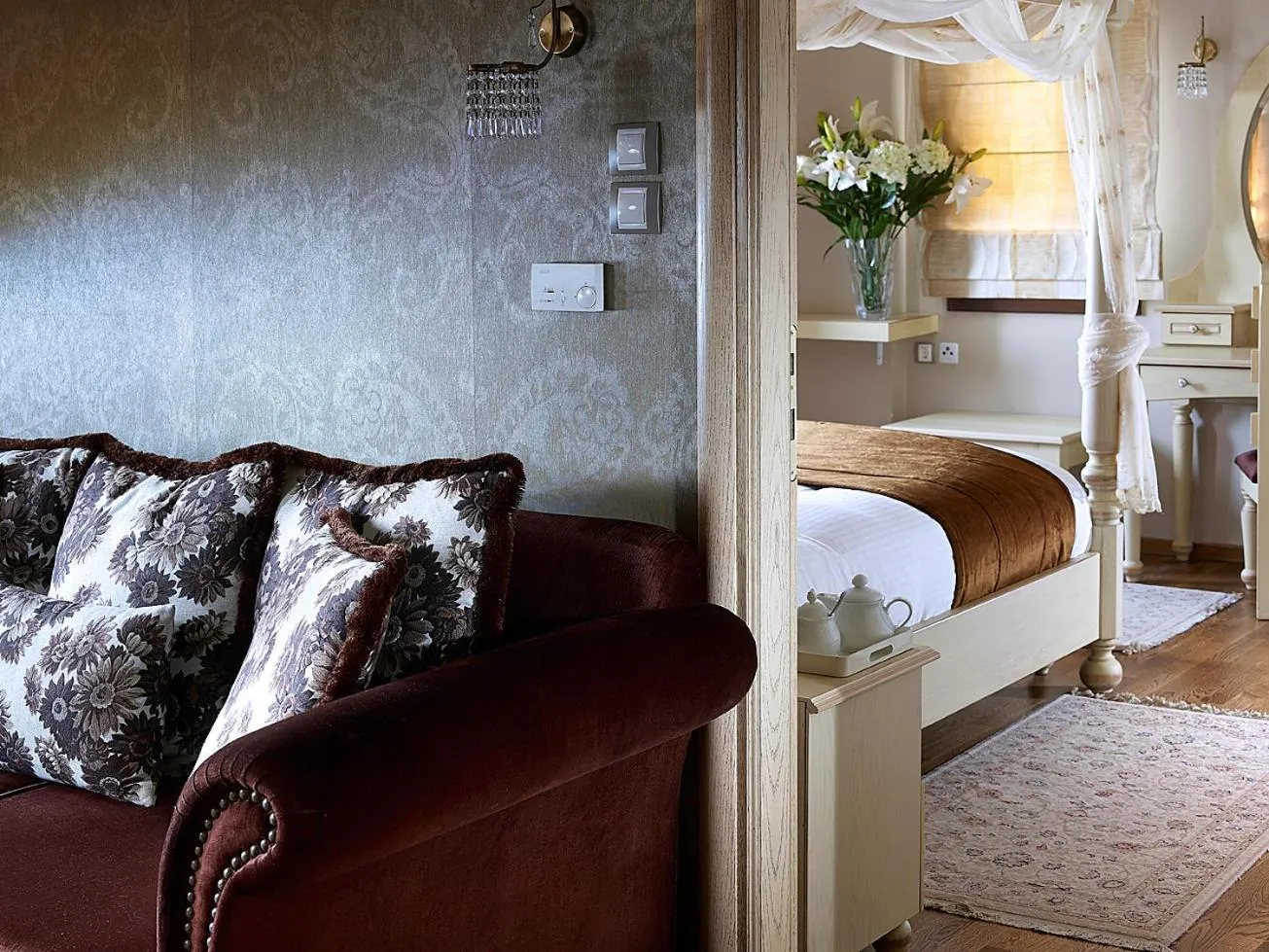 Bed in Stevalia Hotel & Spa