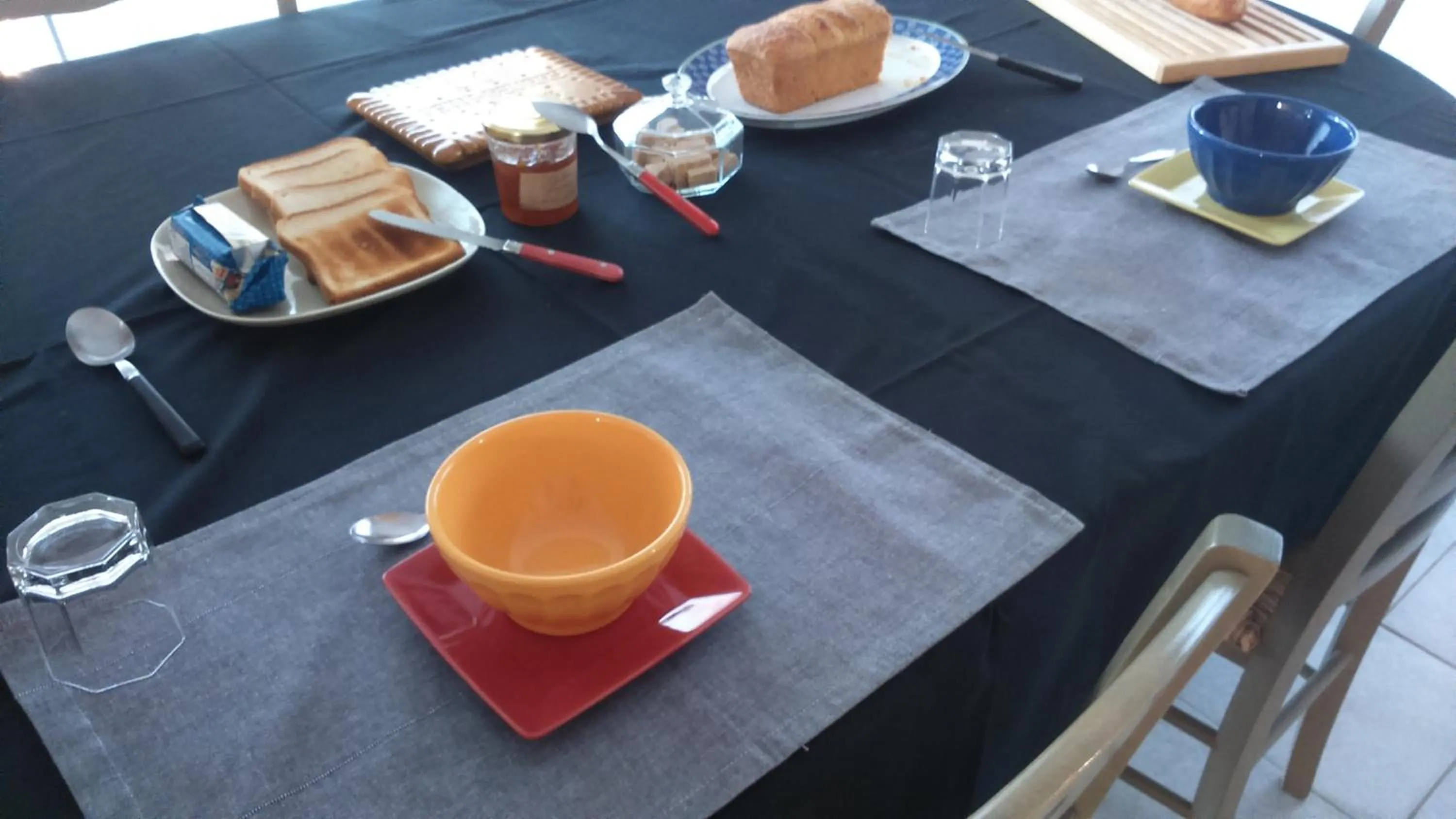 Breakfast in Maison ecologique en paille