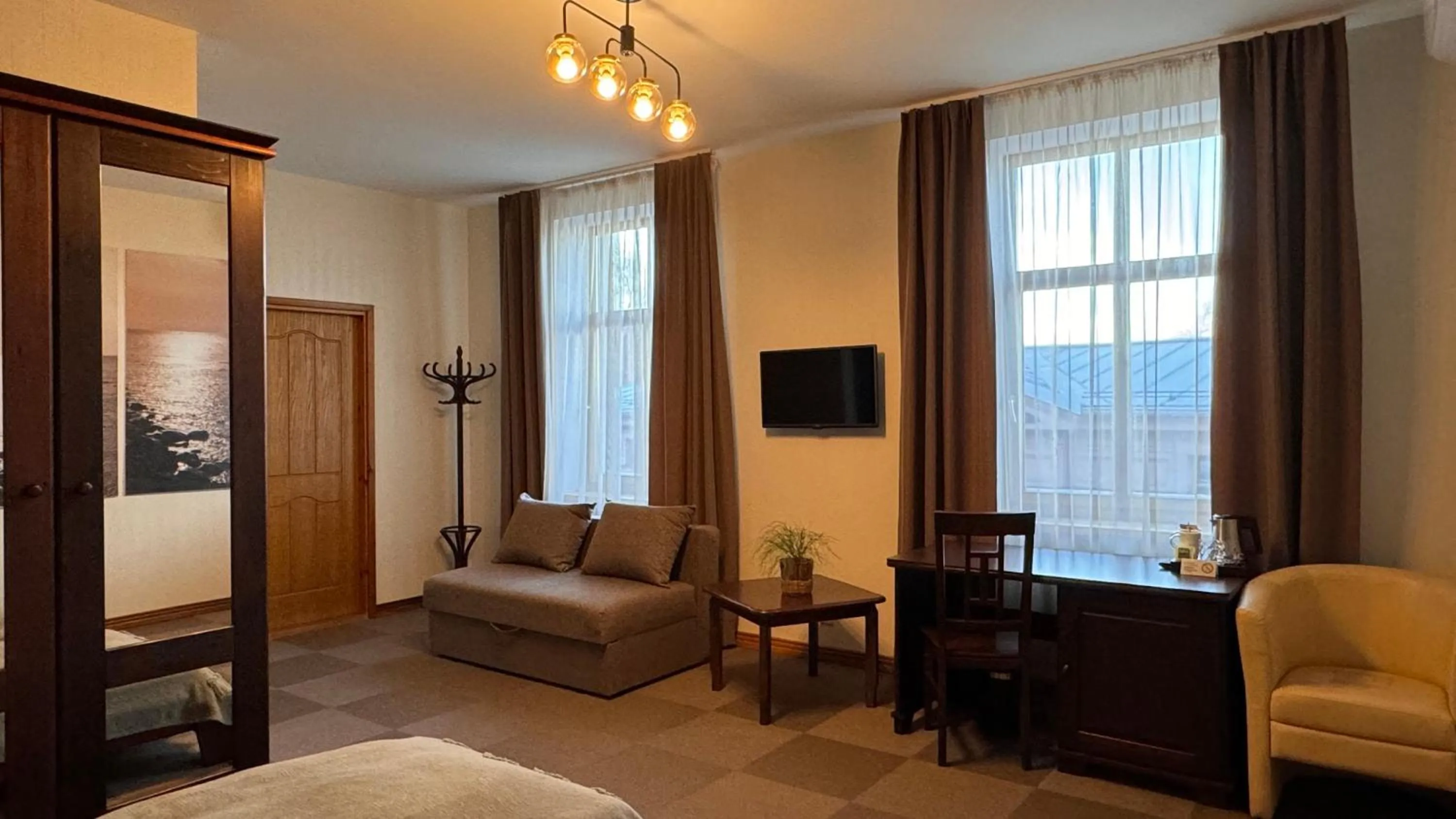 Bed in Hotel Vilhelmine