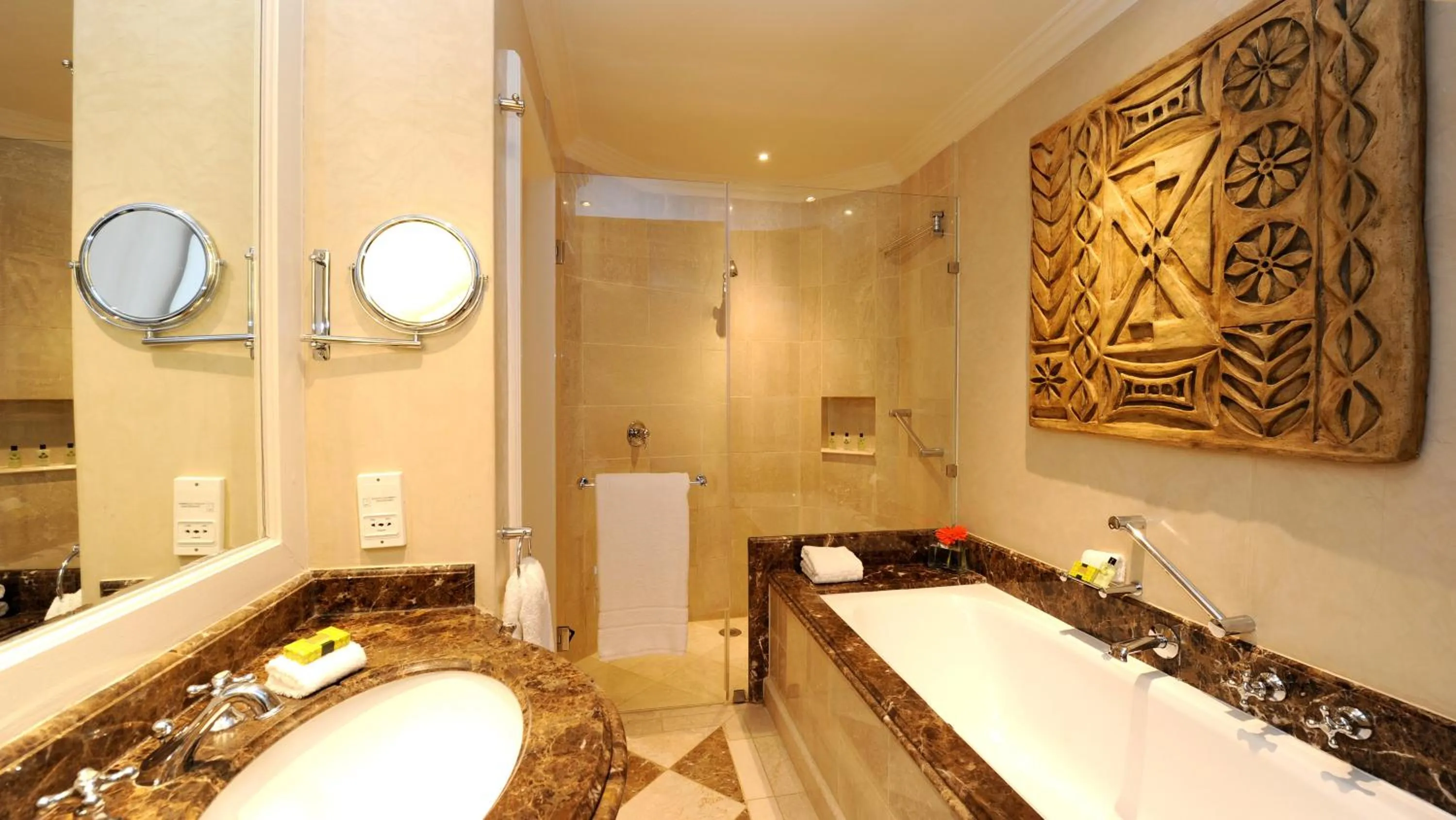 Bathroom in InterContinental Johannesburg OR Tambo Airport Hotel by IHG