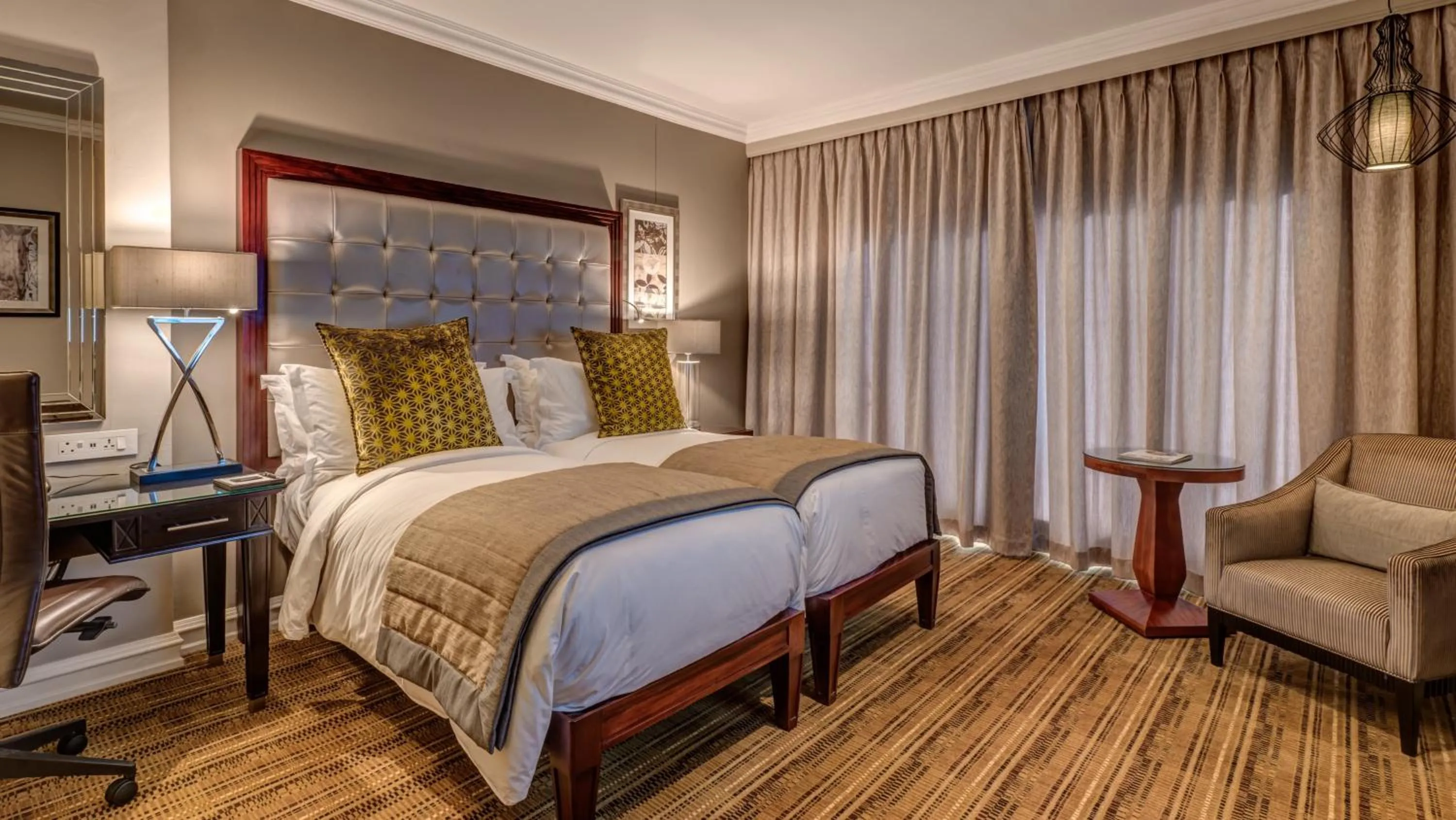 Photo of the whole room, Bed in InterContinental Johannesburg OR Tambo Airport Hotel by IHG