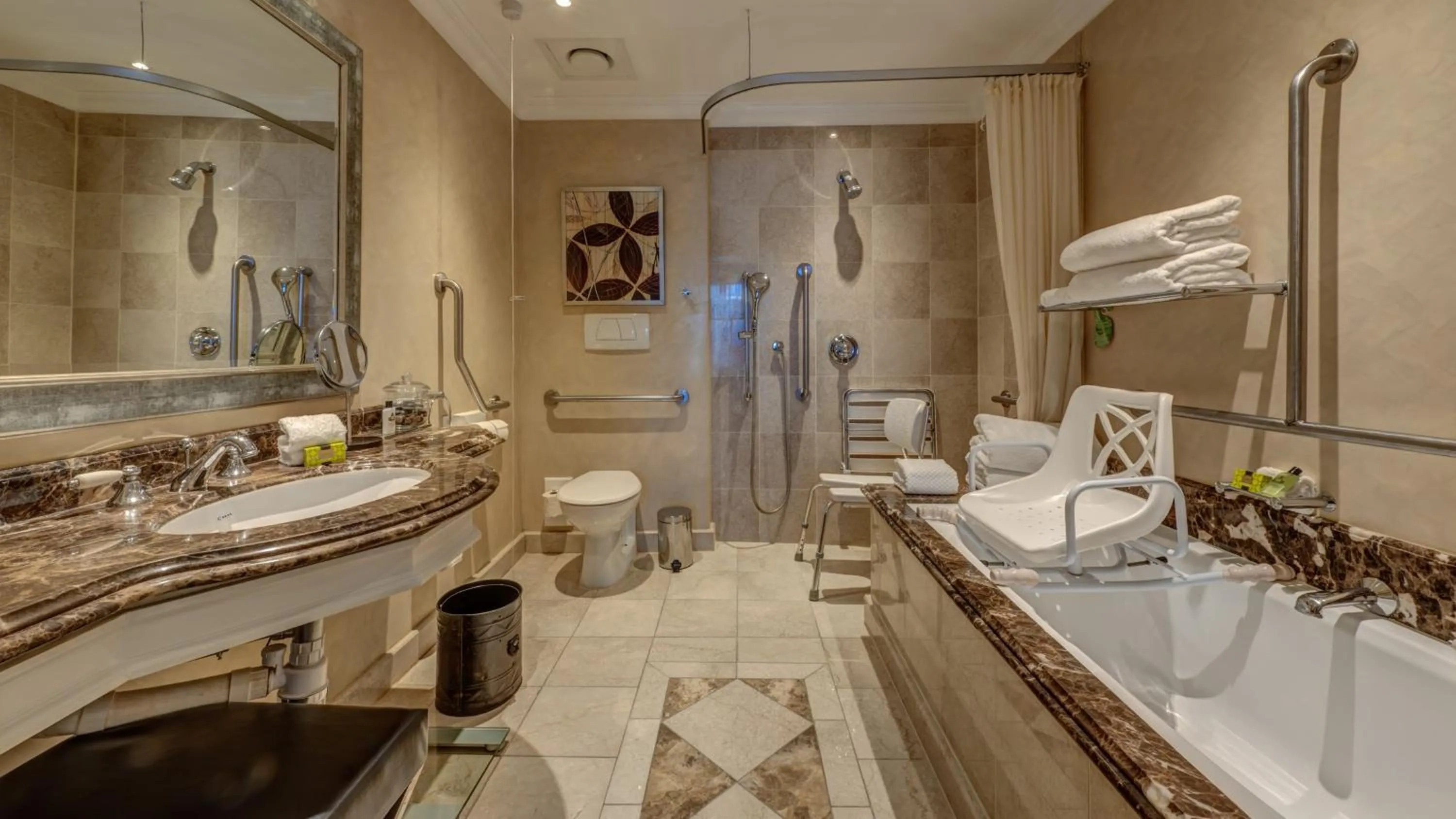 Bathroom in InterContinental Johannesburg OR Tambo Airport Hotel by IHG