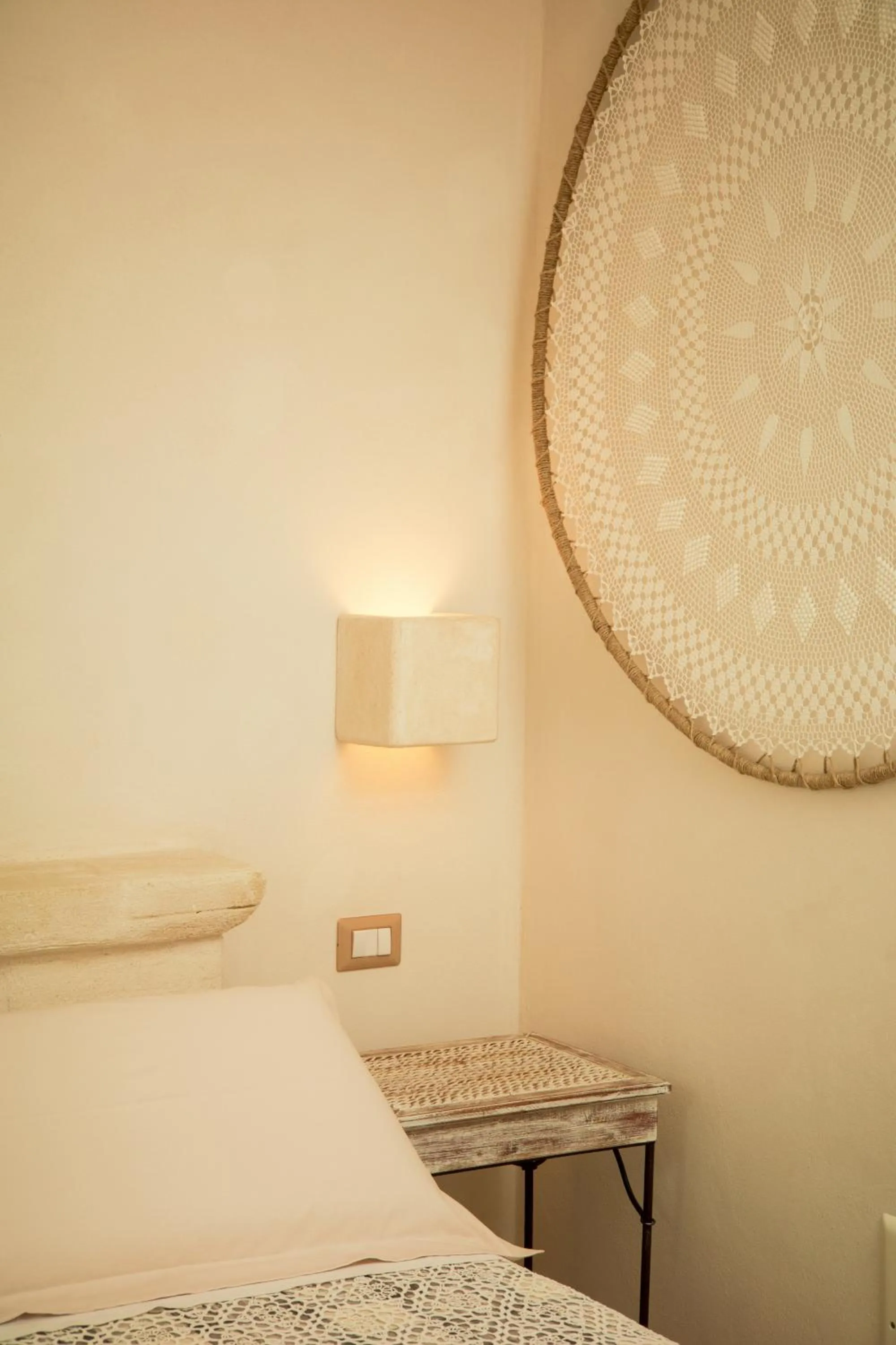 Bed in I Trulli del Tupparello