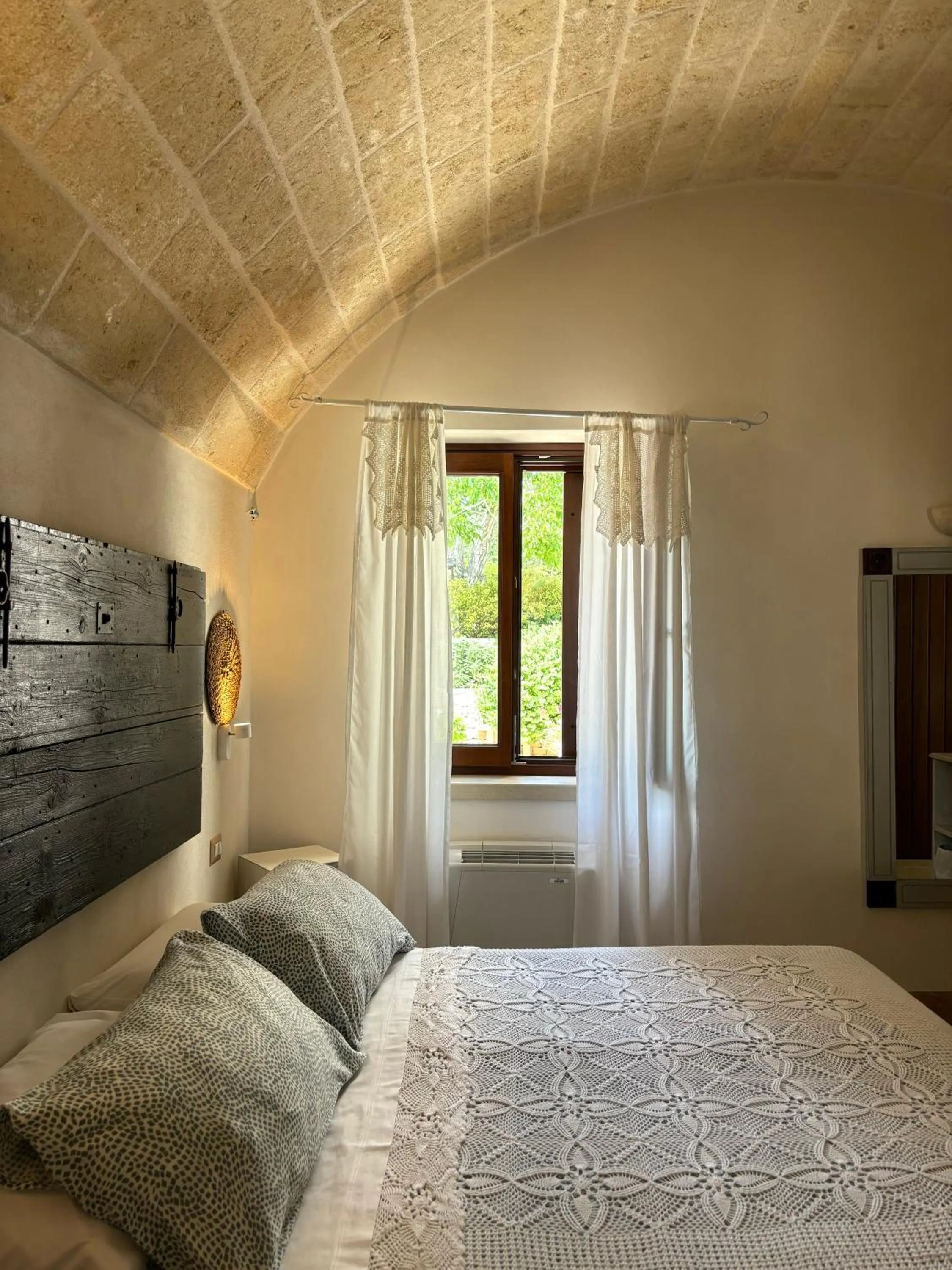 Bed in I Trulli del Tupparello