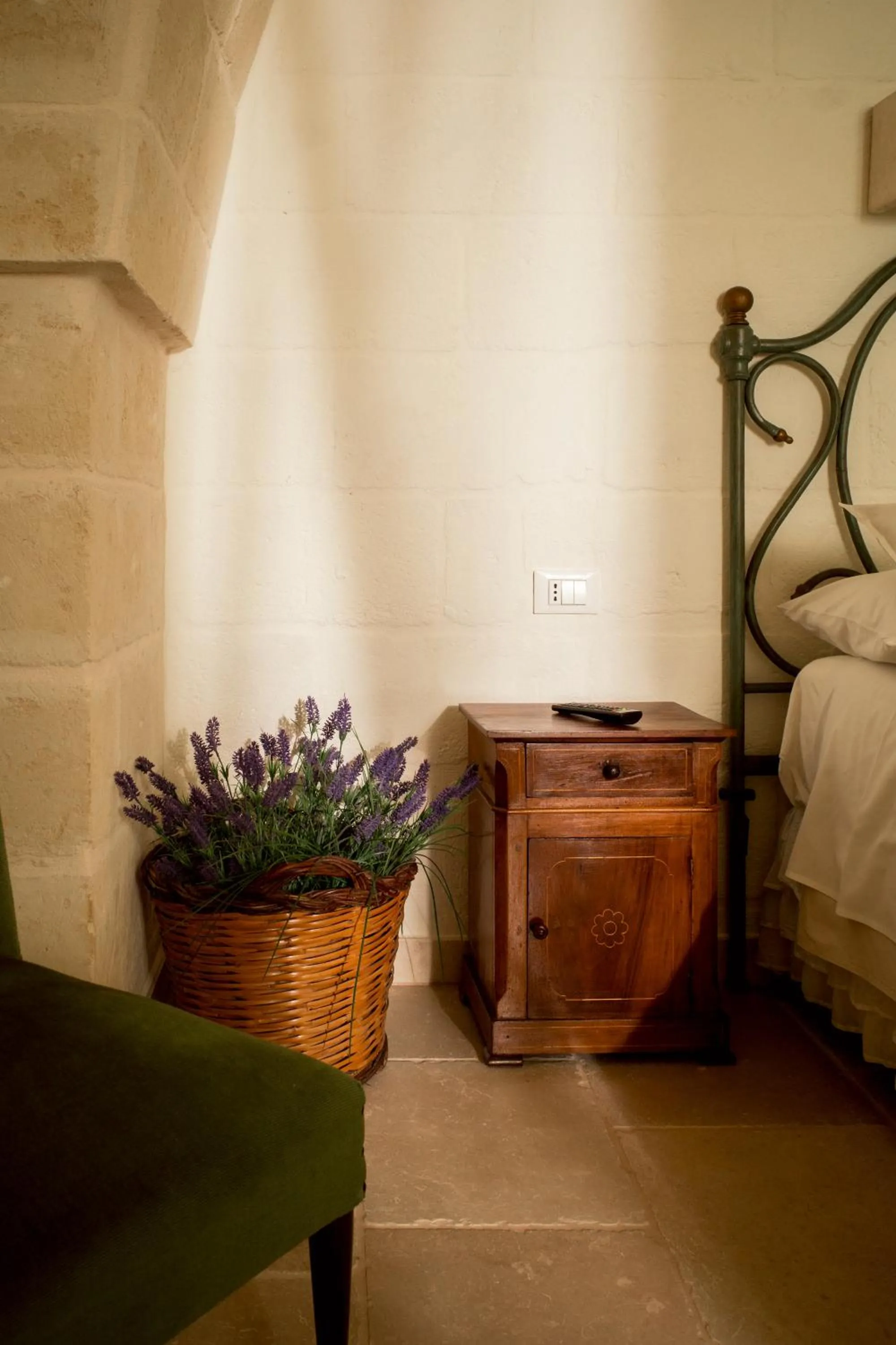 Bed in I Trulli del Tupparello