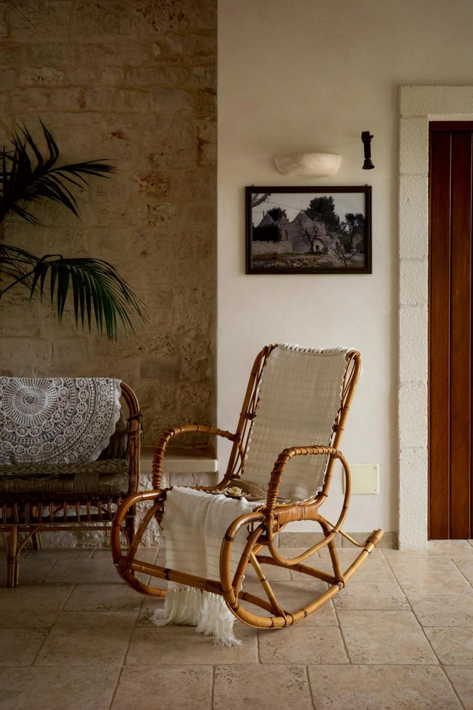 Living room in I Trulli del Tupparello