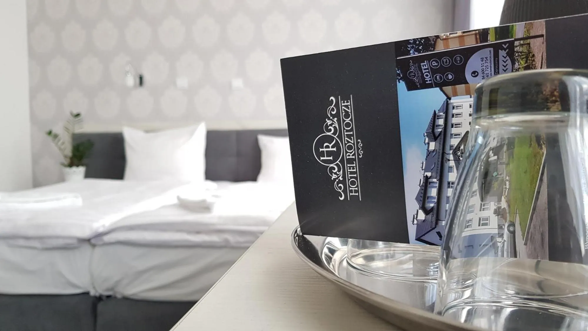 Bed in Hotel Roztocze