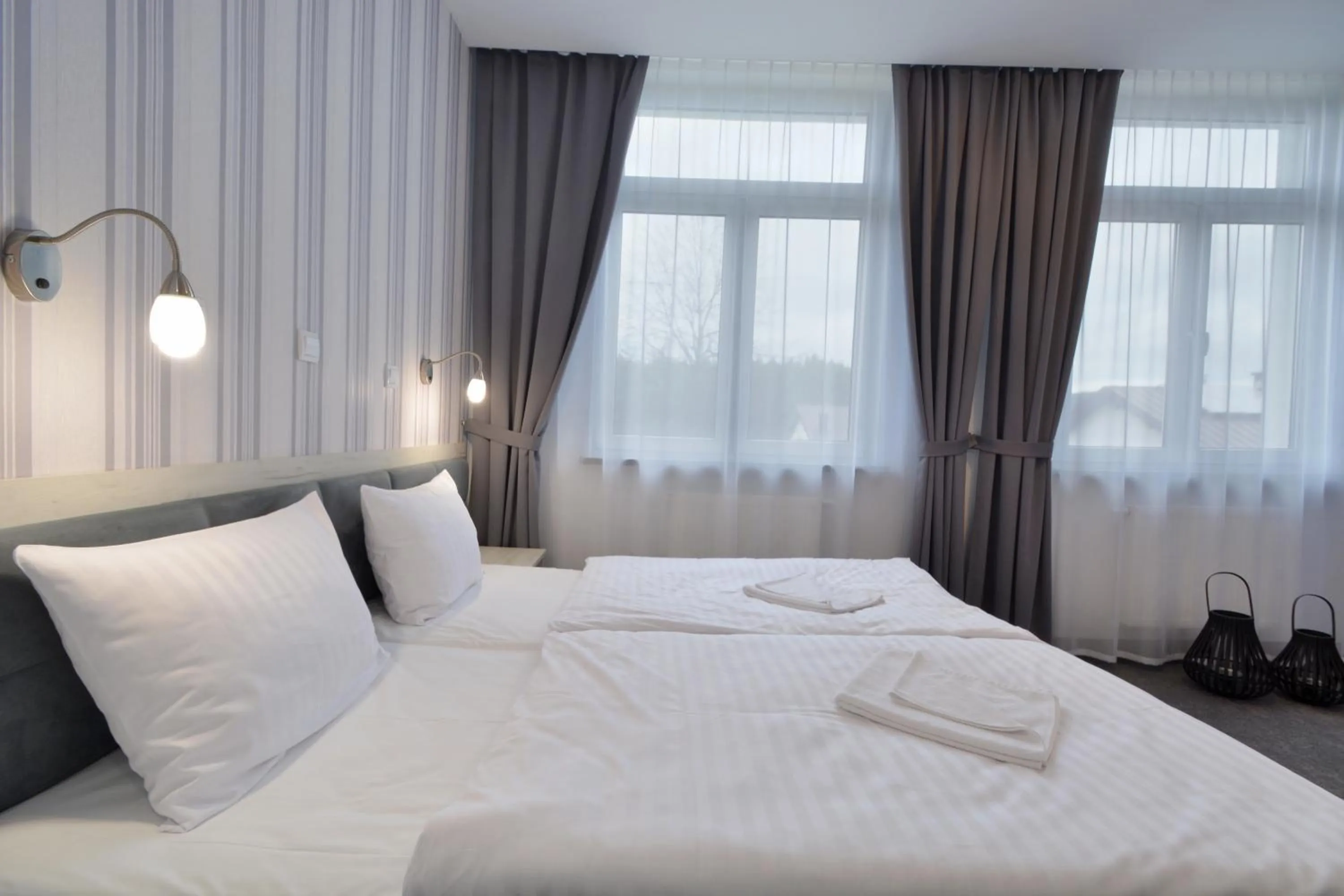 Bed in Hotel Roztocze