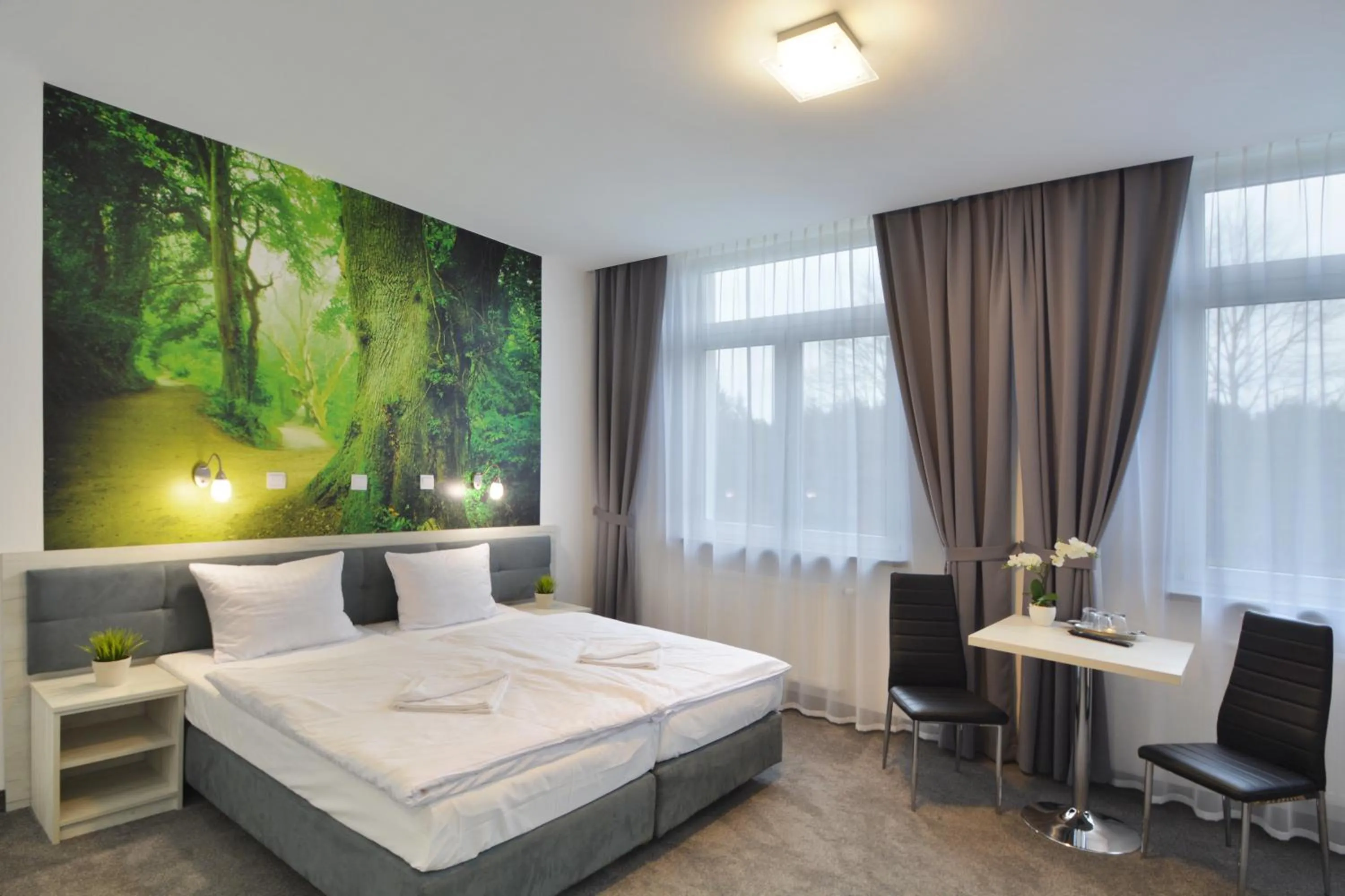 Bed in Hotel Roztocze