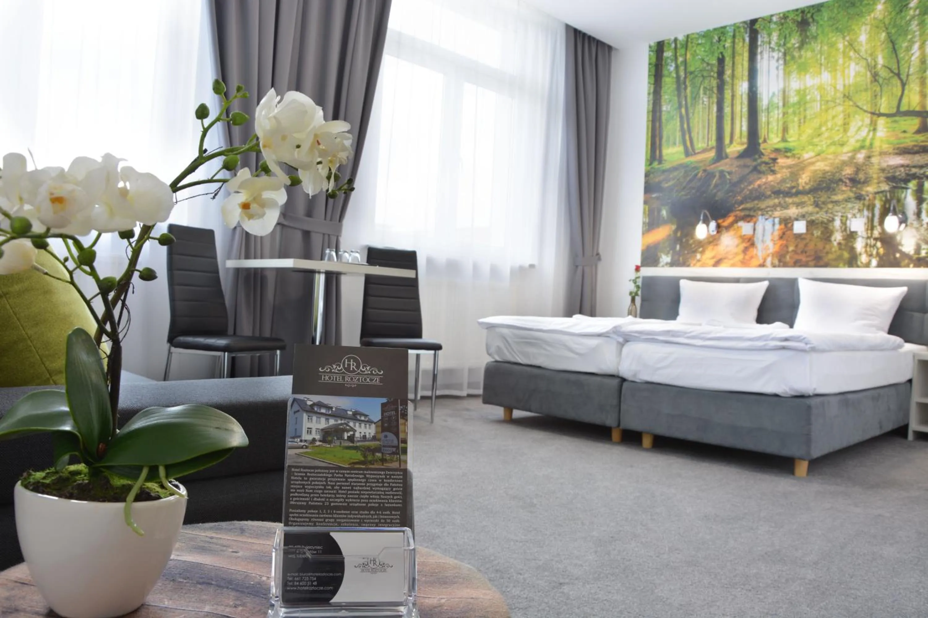 Bed in Hotel Roztocze