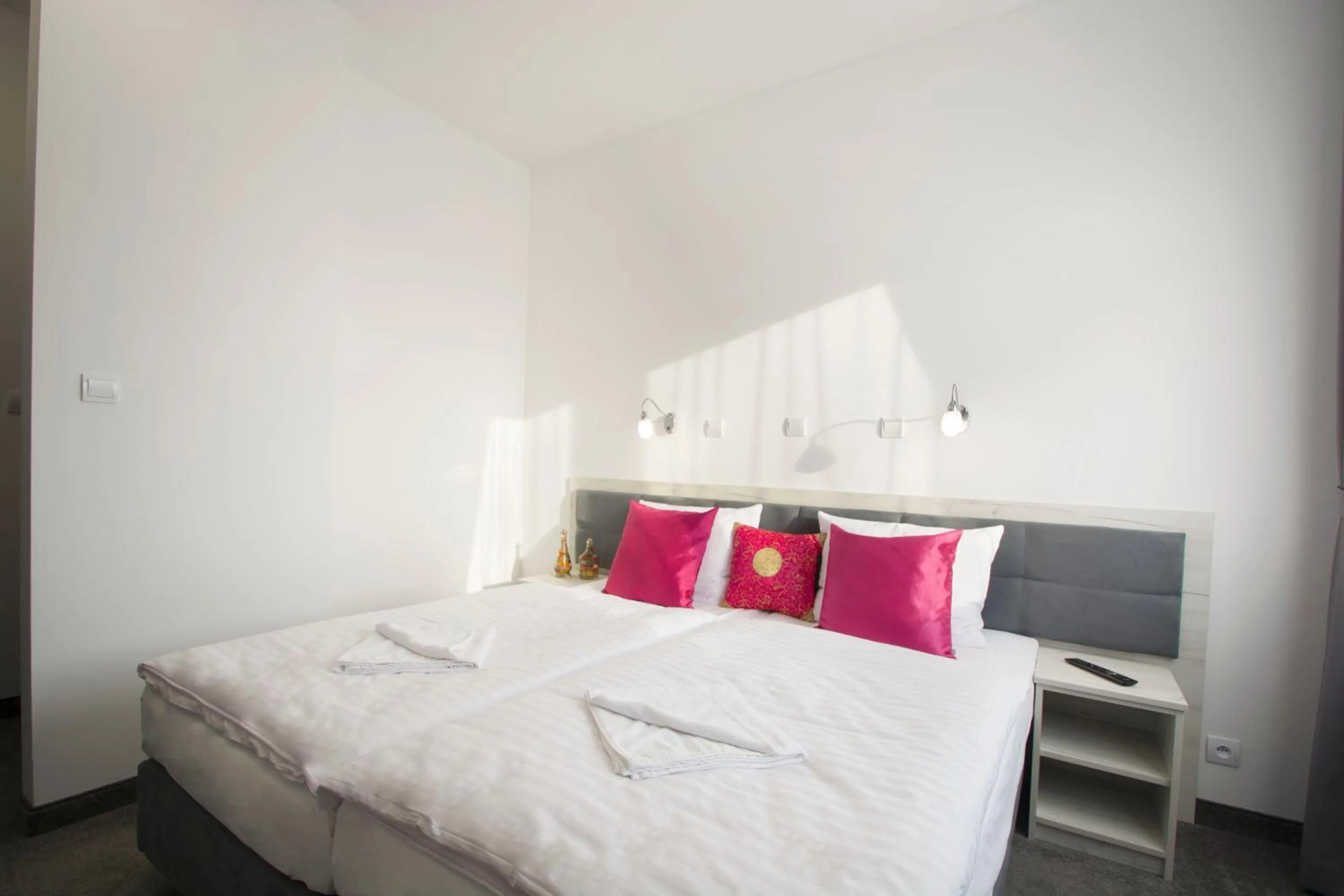 Bed in Hotel Roztocze