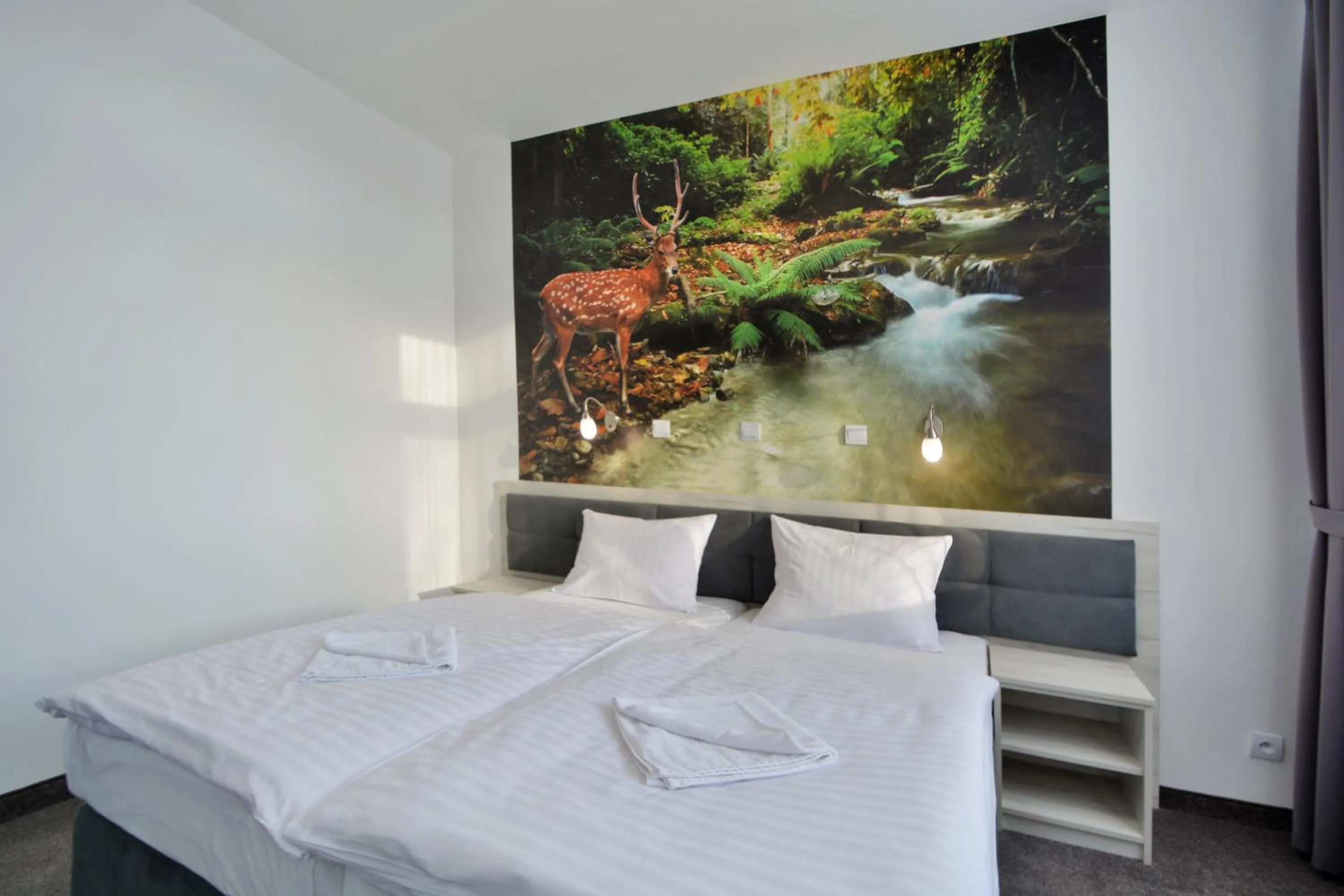 Bed in Hotel Roztocze