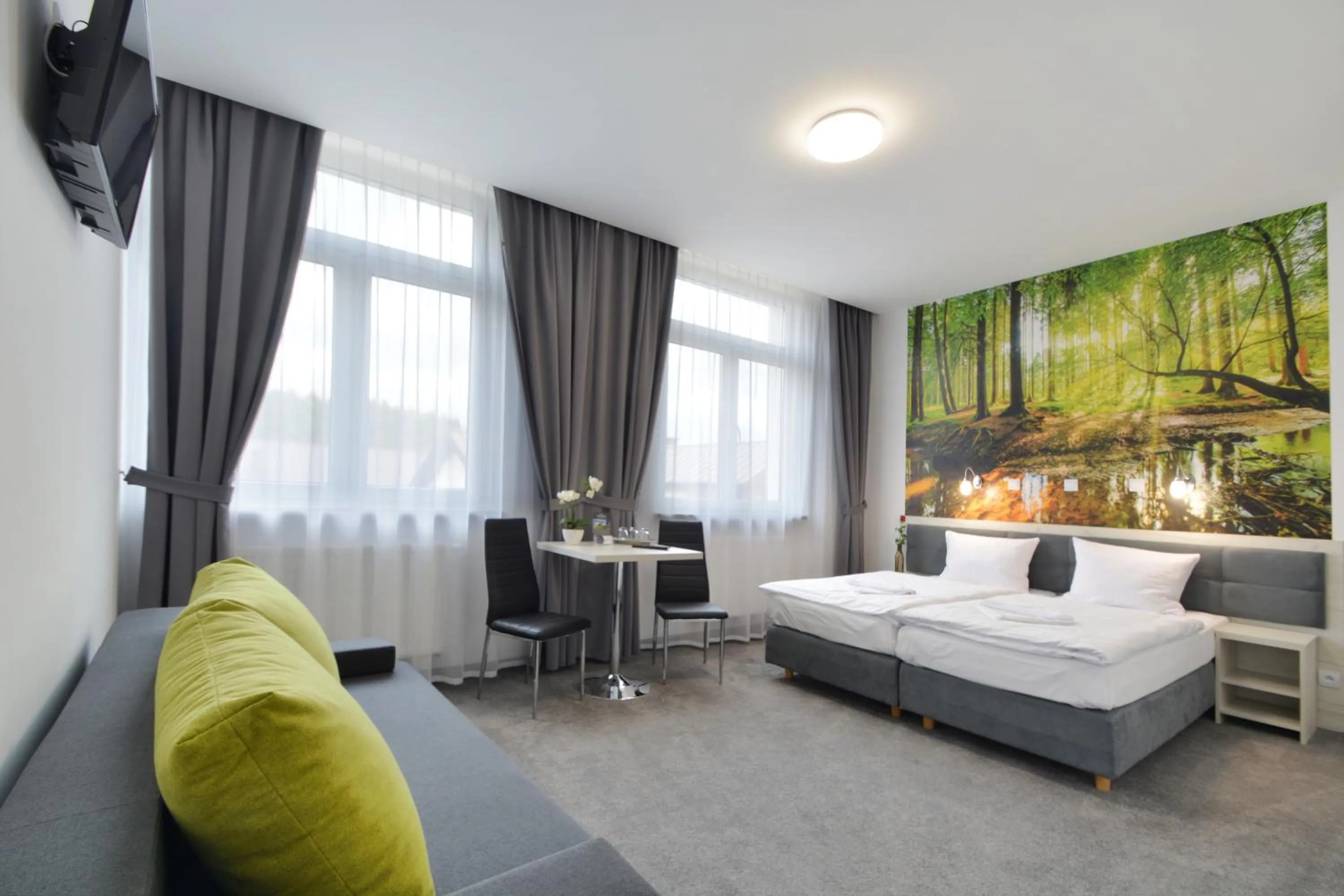 Bed in Hotel Roztocze