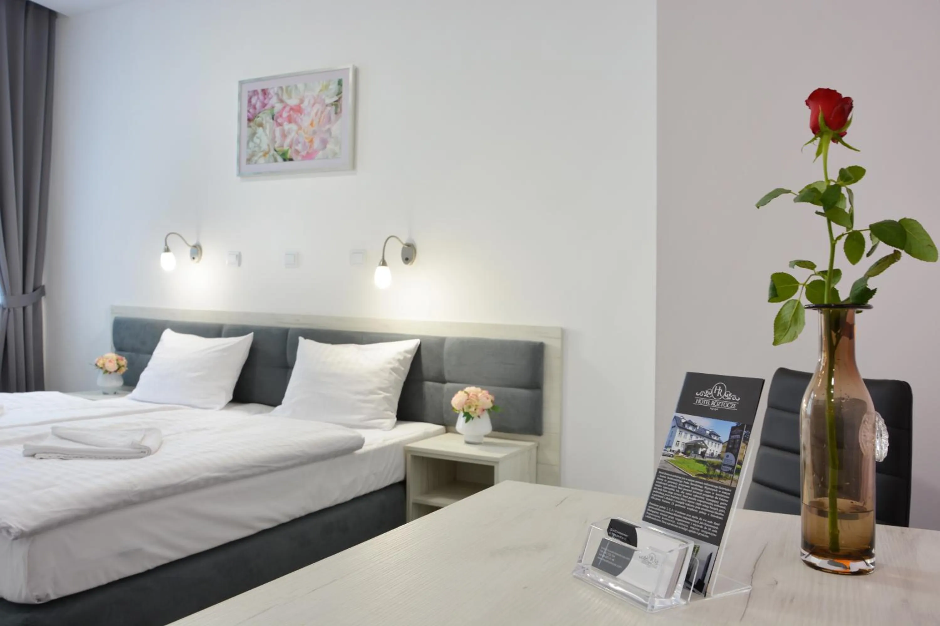 Bed in Hotel Roztocze