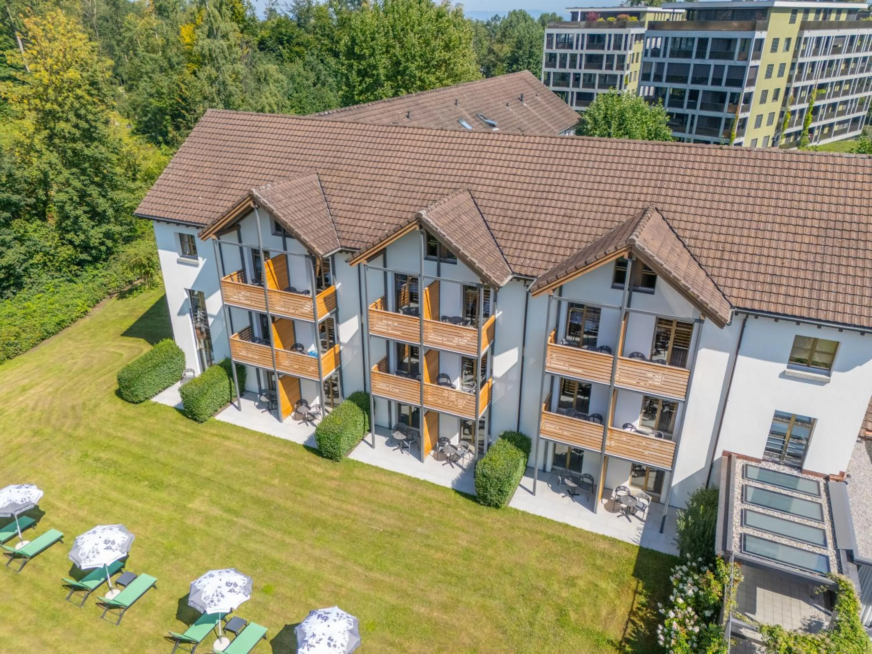 Bird's eye view in Hotel Restaurant Seegarten