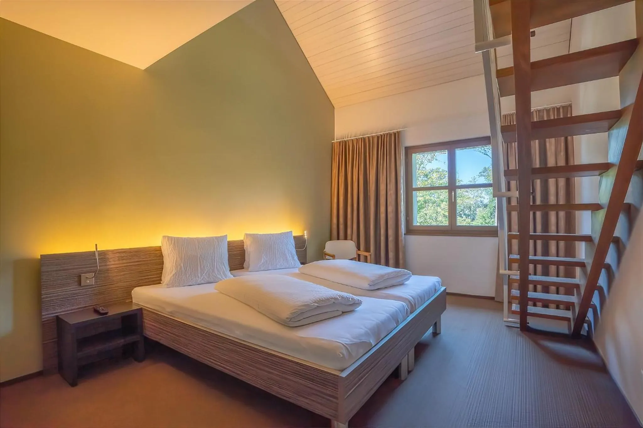 Bedroom, Bed in Hotel Restaurant Seegarten