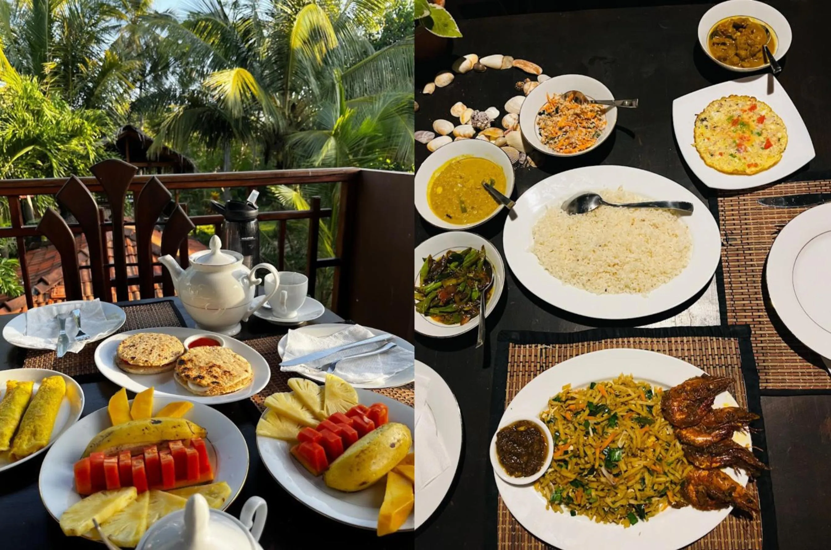 Food and drinks in Rekawa Turtle Gate Hotel