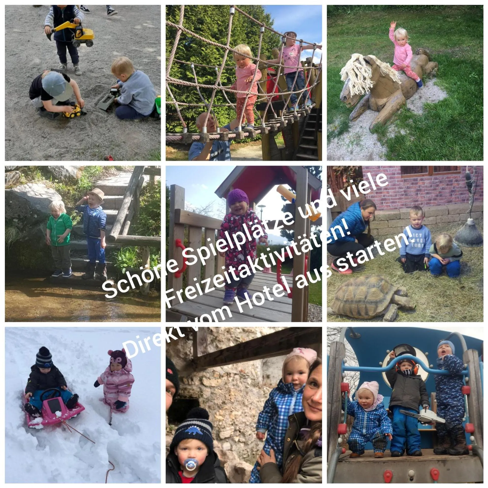 Children play ground in Hotel Alpenglühn