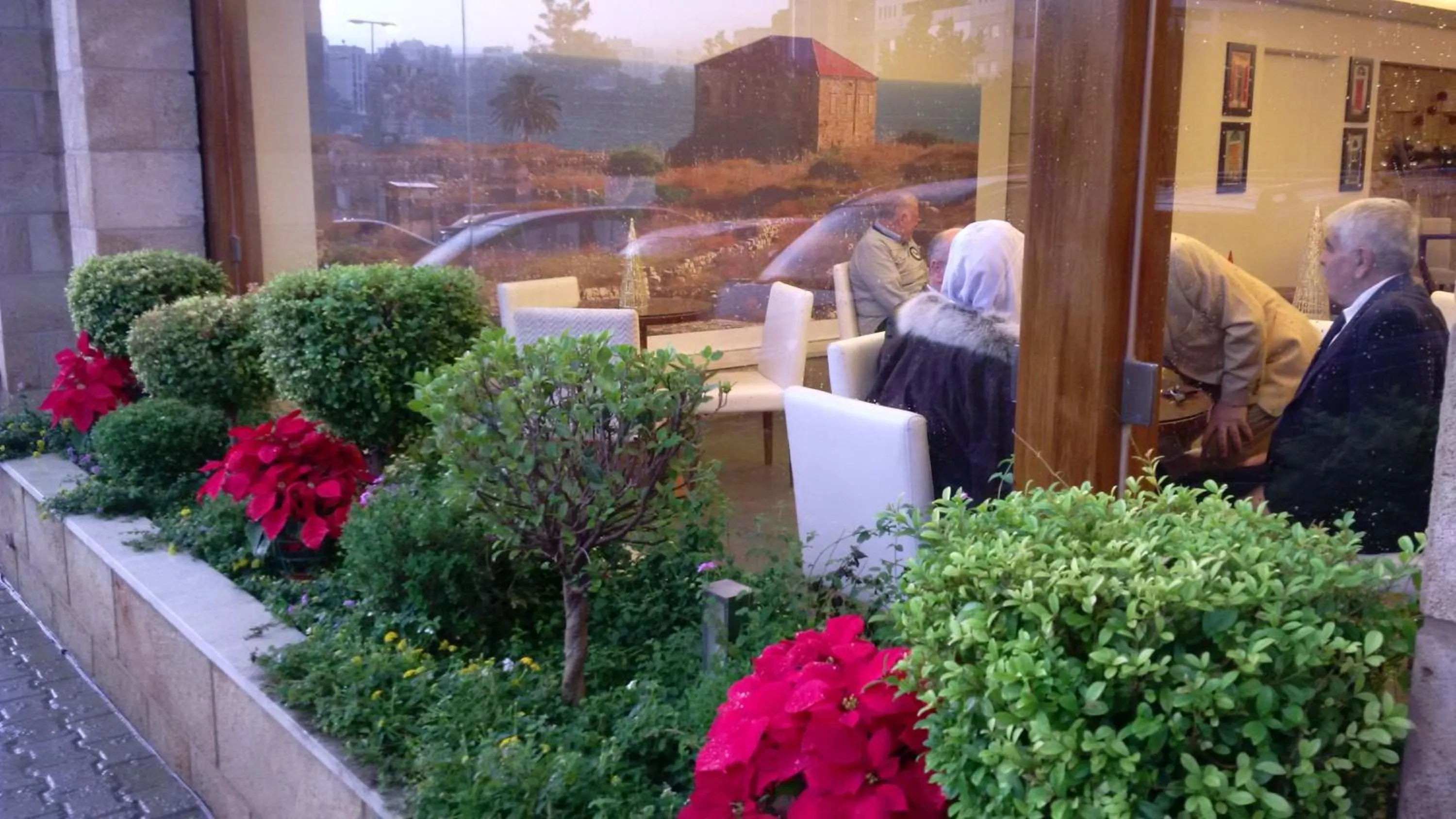 People in Monoberge Hotel